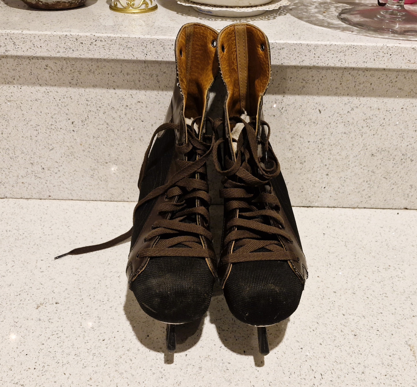 Vintage Canadian Ice Skates, Daoust Jet, Ice Skates, RD, 1979, Brown, Ice Hockey, Skates, Vintage Hockey Skates, 271, Size 8,