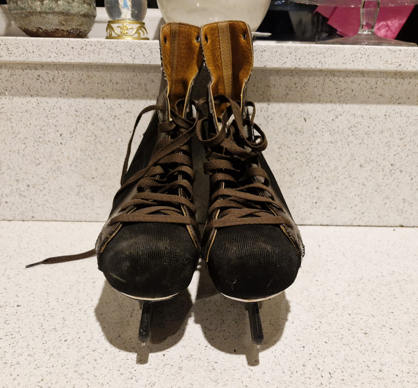 Vintage Canadian Ice Skates, Daoust Jet, Ice Skates, RD, 1979, Brown, Ice Hockey, Skates, Vintage Hockey Skates, 271, Size 8,