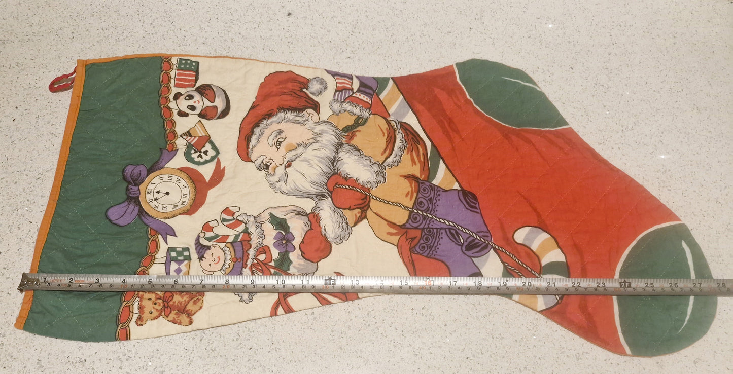 Large Christmas Stockings, 70s, 1970s, Christmas Stocking, Large Xmas Stockings, Vintage Christmas Stockings