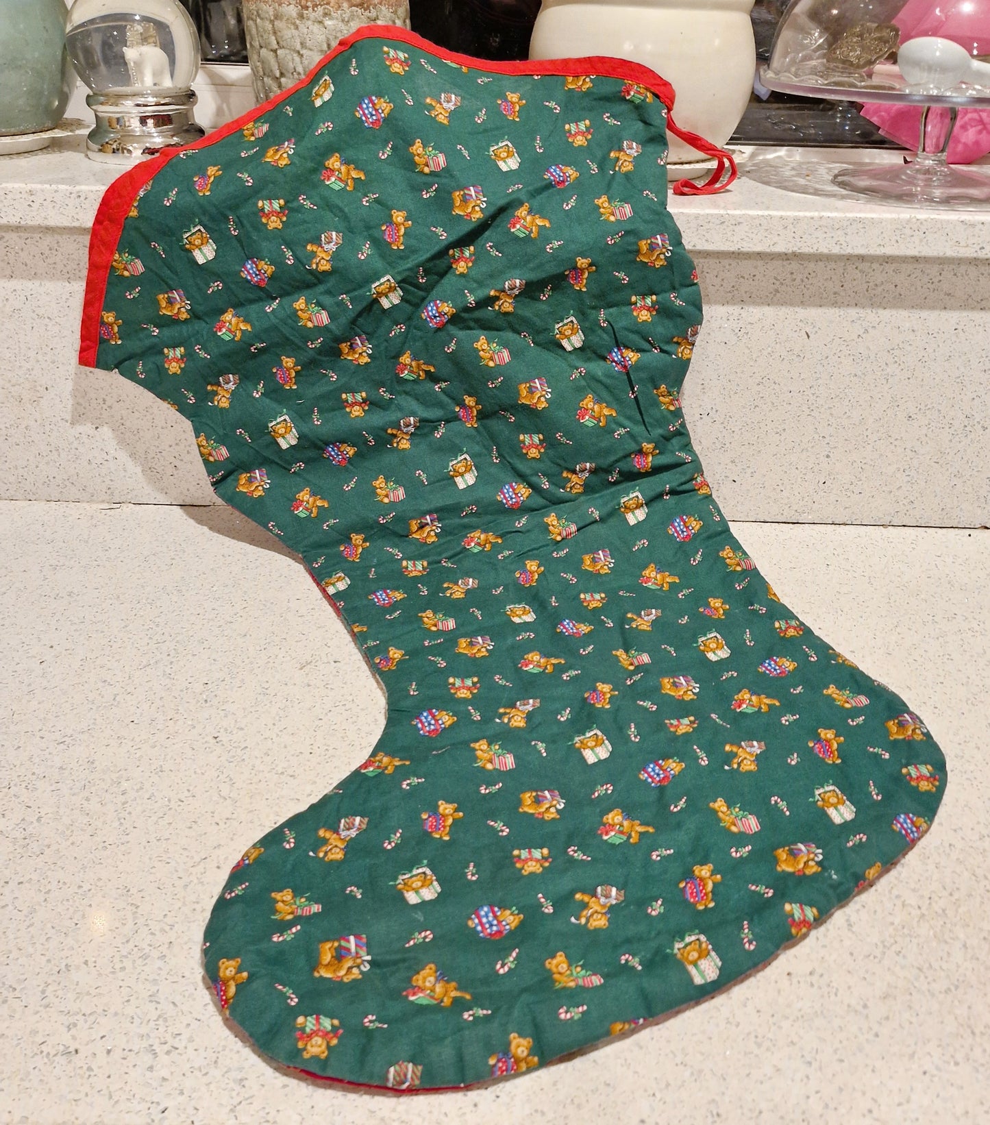 Large Christmas Stocking, Large Vintage Christmas Stocking, Large Xmas Stockings, Vintage Christmas Stockings (Copy) (Copy) (Copy)
