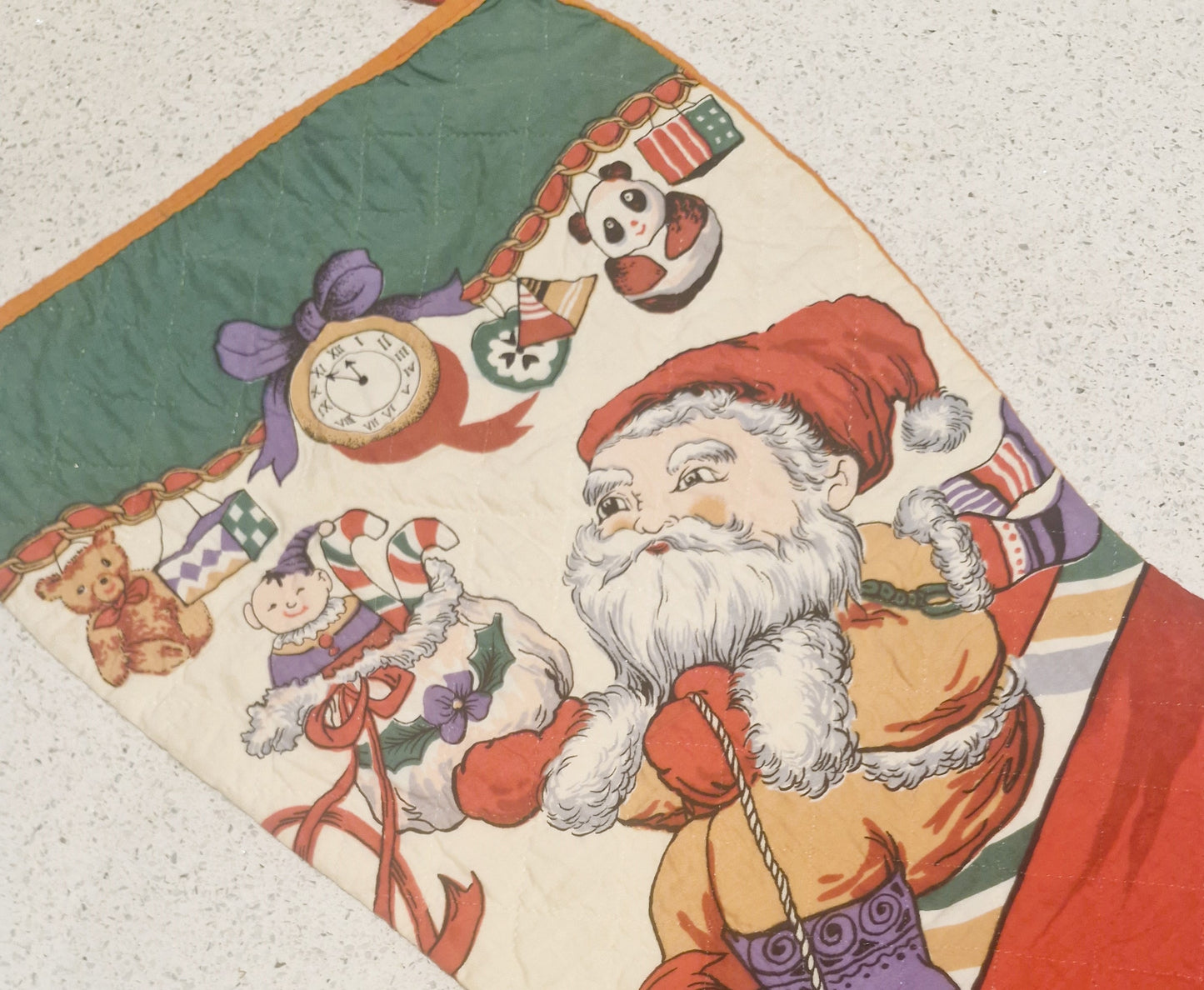 Large Christmas Stockings, 70s, 1970s, Christmas Stocking, Large Xmas Stockings, Vintage Christmas Stockings