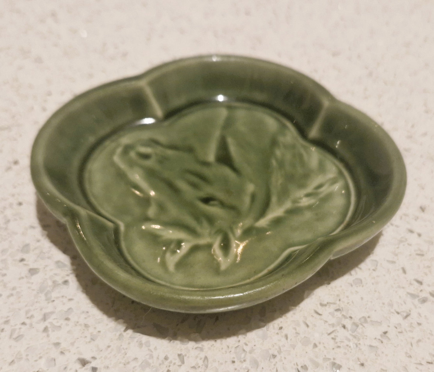 Horse Trinket Dish, Horse Ashtray, Wade, Made in England, green, ceramic, Horses head, Horse, Bowl, Dish, Very Good condition