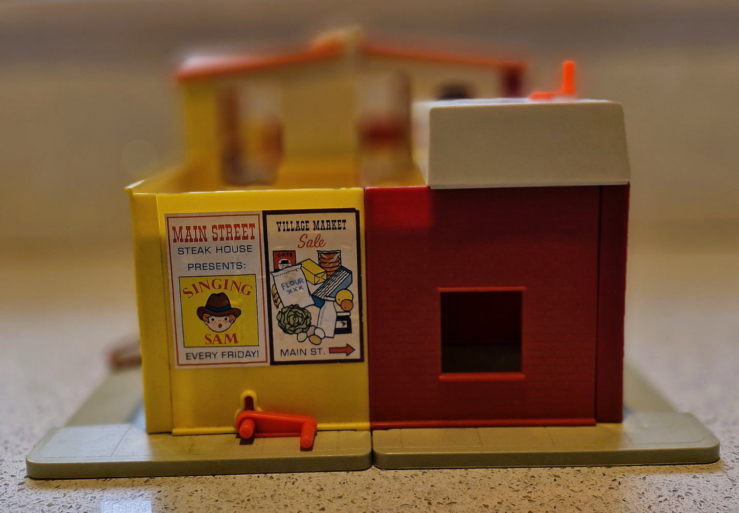 Fisher Price Village, Fisher Price Town, Fisher Price Main Street, Vintage, Town, Village, HUGE Set, Vintage Fisher Price Toys, 70s, C