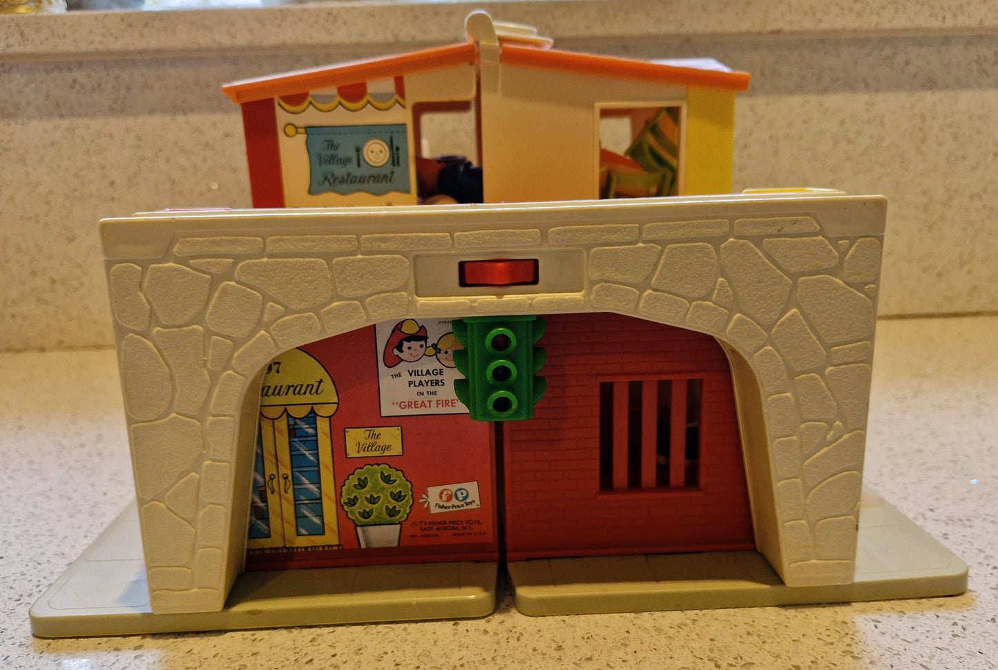 Fisher Price Village, Fisher Price Town, Fisher Price Main Street, Vintage, Town, Village, HUGE Set, Vintage Fisher Price Toys, 70s, C