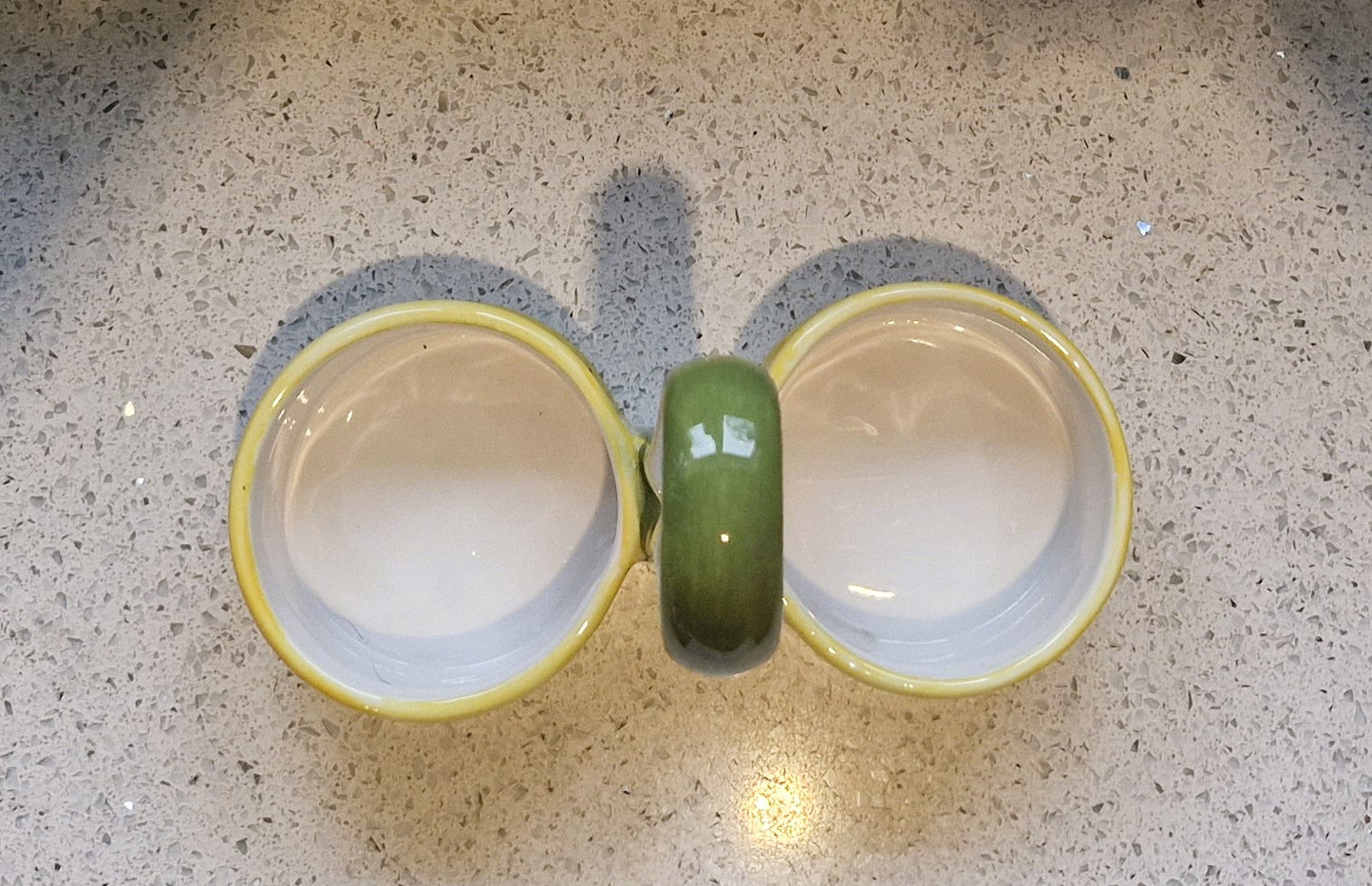 Olivio by Rayware, Vintage, Vinaigrette, Olive Oil, Vinegar, Bottles, Ceramic, Yellow, Olives, Garlic, Mediterranean, al Fresco Dining