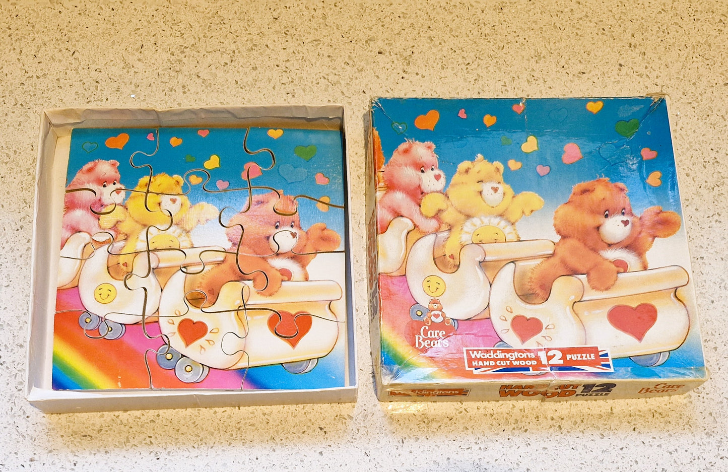Vintage Care Bears, Jigsaw Puzzle, Original Care Bears, 80'S, 80s Care Bears, Complete Puzzle, Boxed