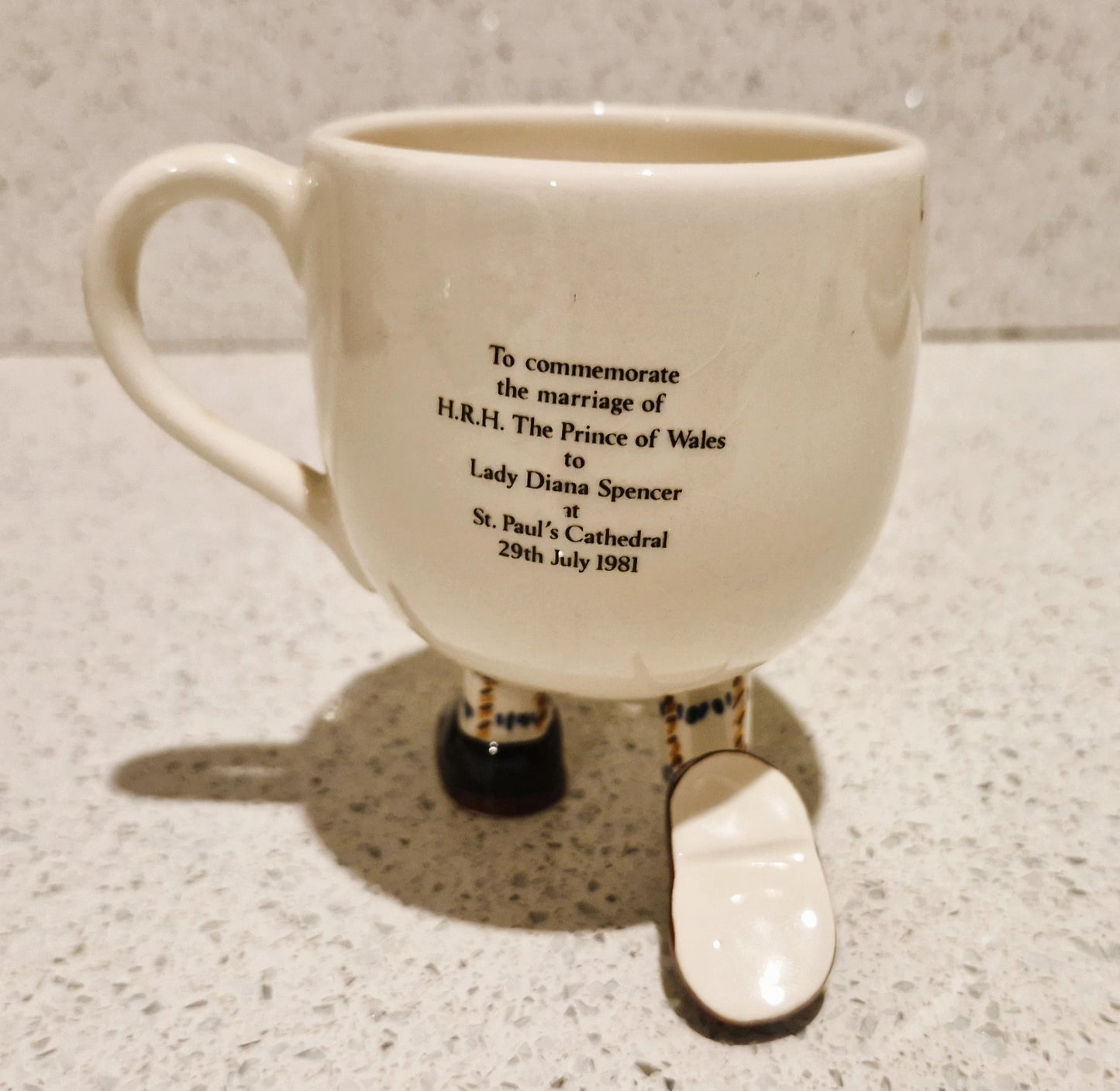 Carltonware Walking cup, Carltonware, Royal, Charles and Diana, Commemorative, British, Royal Family, Wedding, 1981, Princess Diana