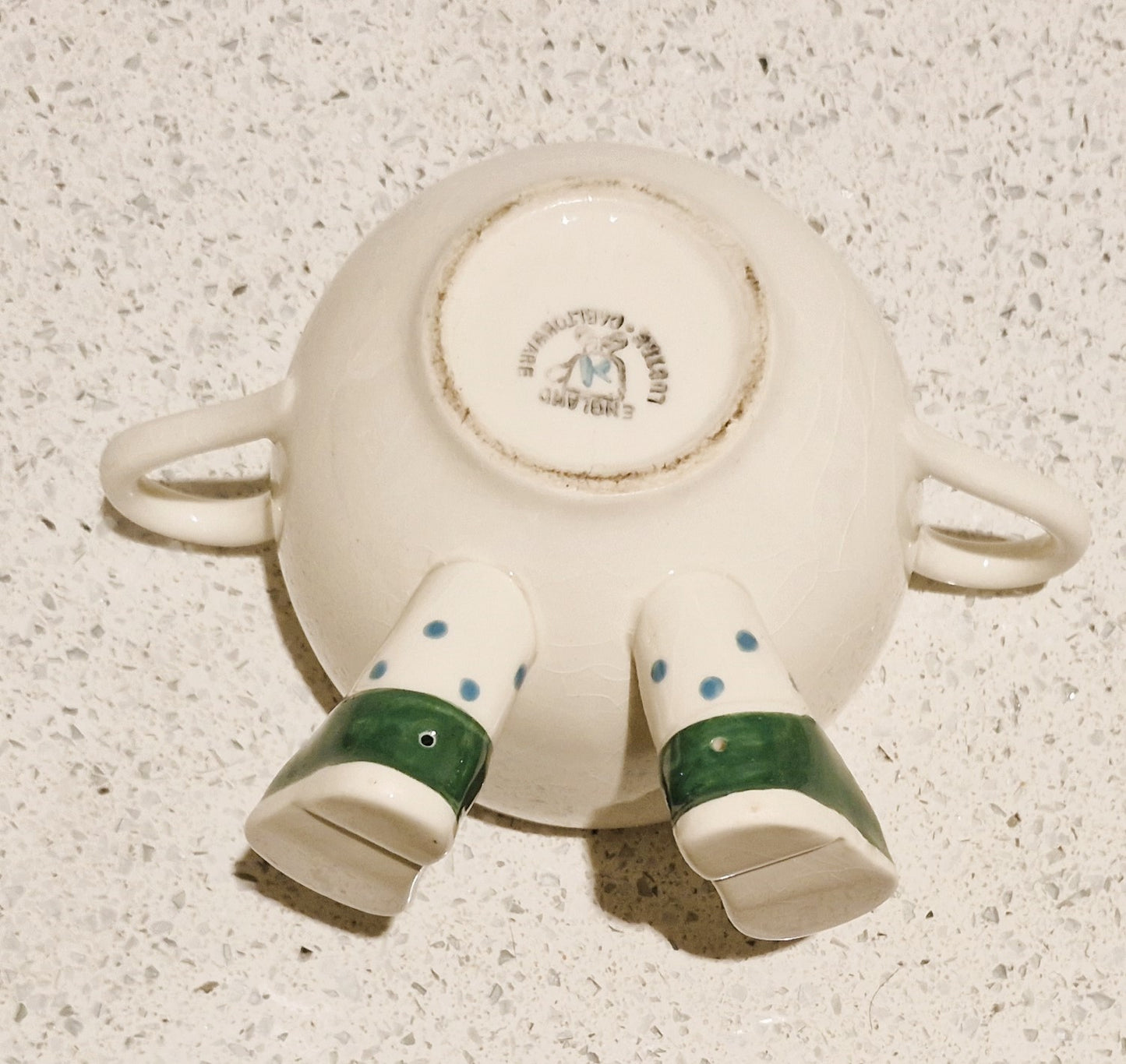 Carltonware Walking Sugar Bowl, Carltonware Sugar Bowl, Legs, Sugar Bowl, With Handles, with Feet, Original, Walking ware, Carltonware, RARE