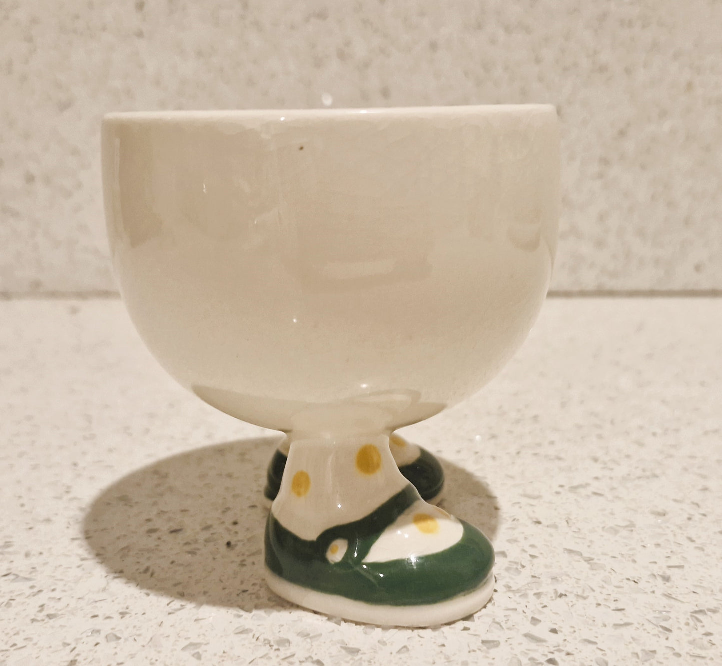 Carltonware Walking mug, carltonware, walking cups, Carltonware Mugs on Legs, Vintage walking mugs, Vintage Mug, Green