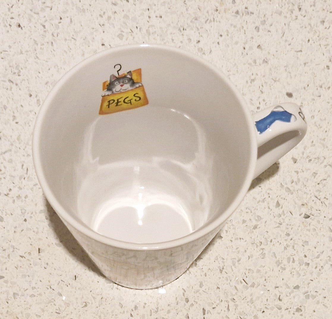 Rayware Bad Cats Mug, Rayware, Bad Cats, Porcelain, Mug, Bad Vats Mug, Quirky Cat Mug