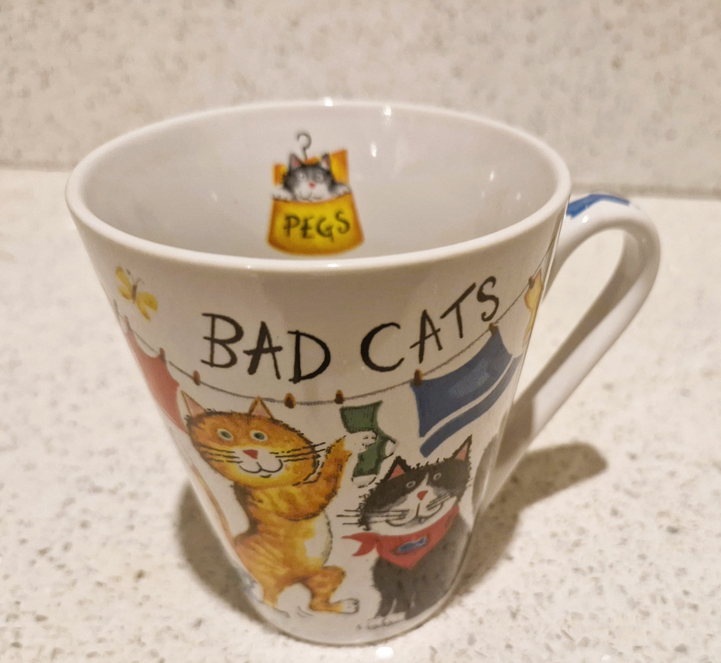 Rayware Bad Cats Mug, Rayware, Bad Cats, Porcelain, Mug, Bad Vats Mug, Quirky Cat Mug