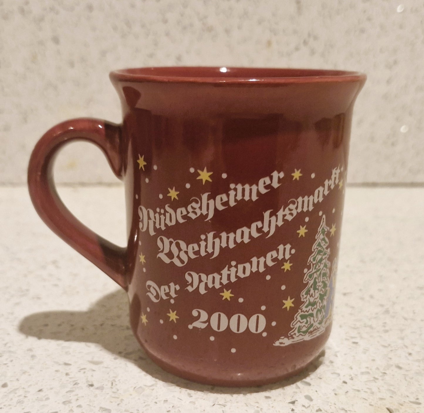 German Christmas Market, Gluhwein Mug, Christkindlesmarkt, Noel, Weihnachtsmarkt, 2000