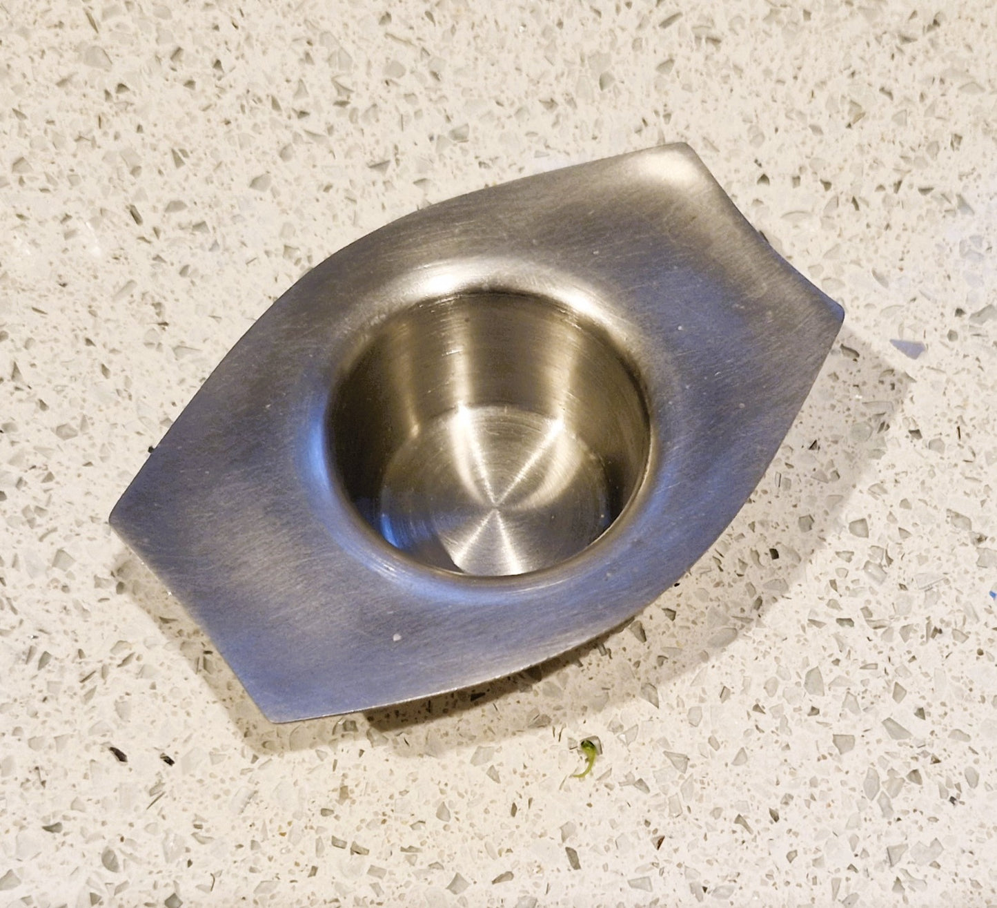 Vintage Chichester Stainless Steel Egg Cup with Handle - MCM Design