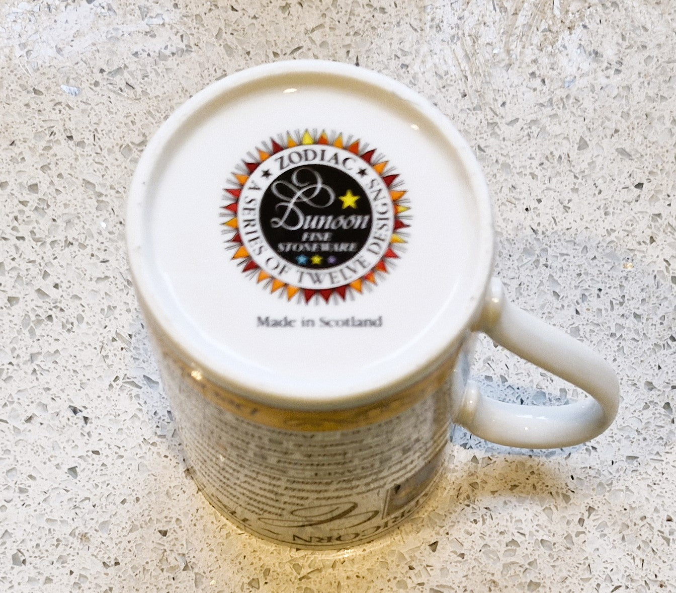 Vintage Capricorn Zodiac Mug: Scottish, Goat Sign