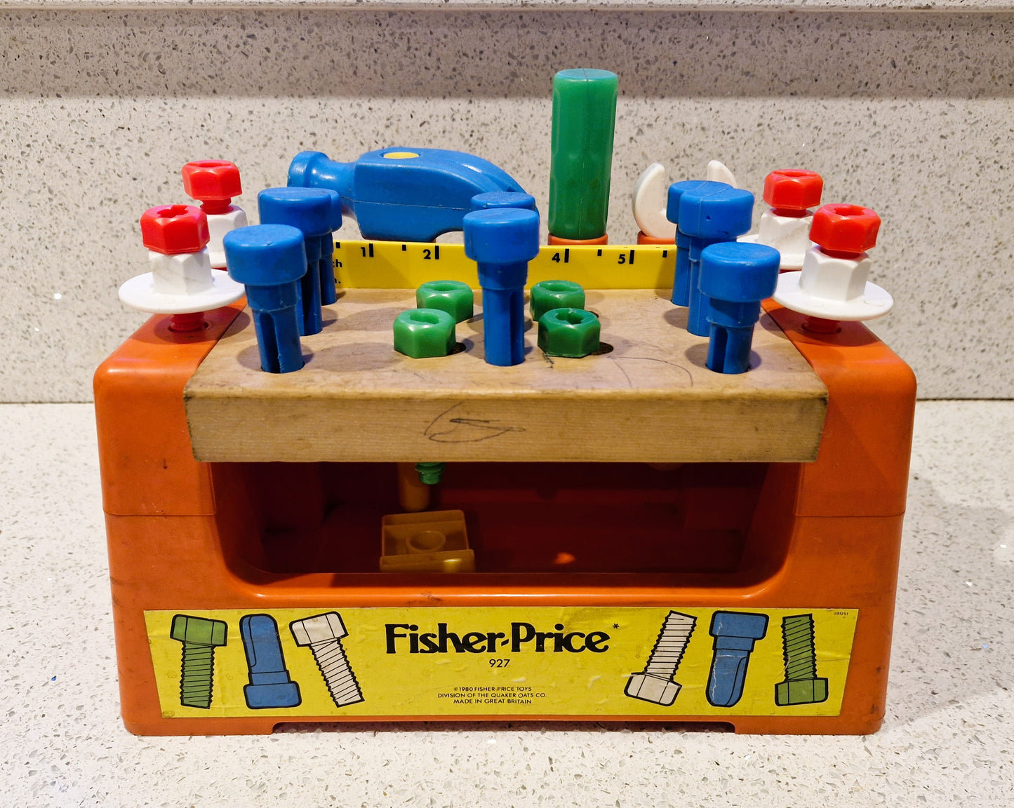 Vintage, Fisher Price Work Bench, Fisher Price Tool Box, Fisher Price, Carpenter, Pretend Play