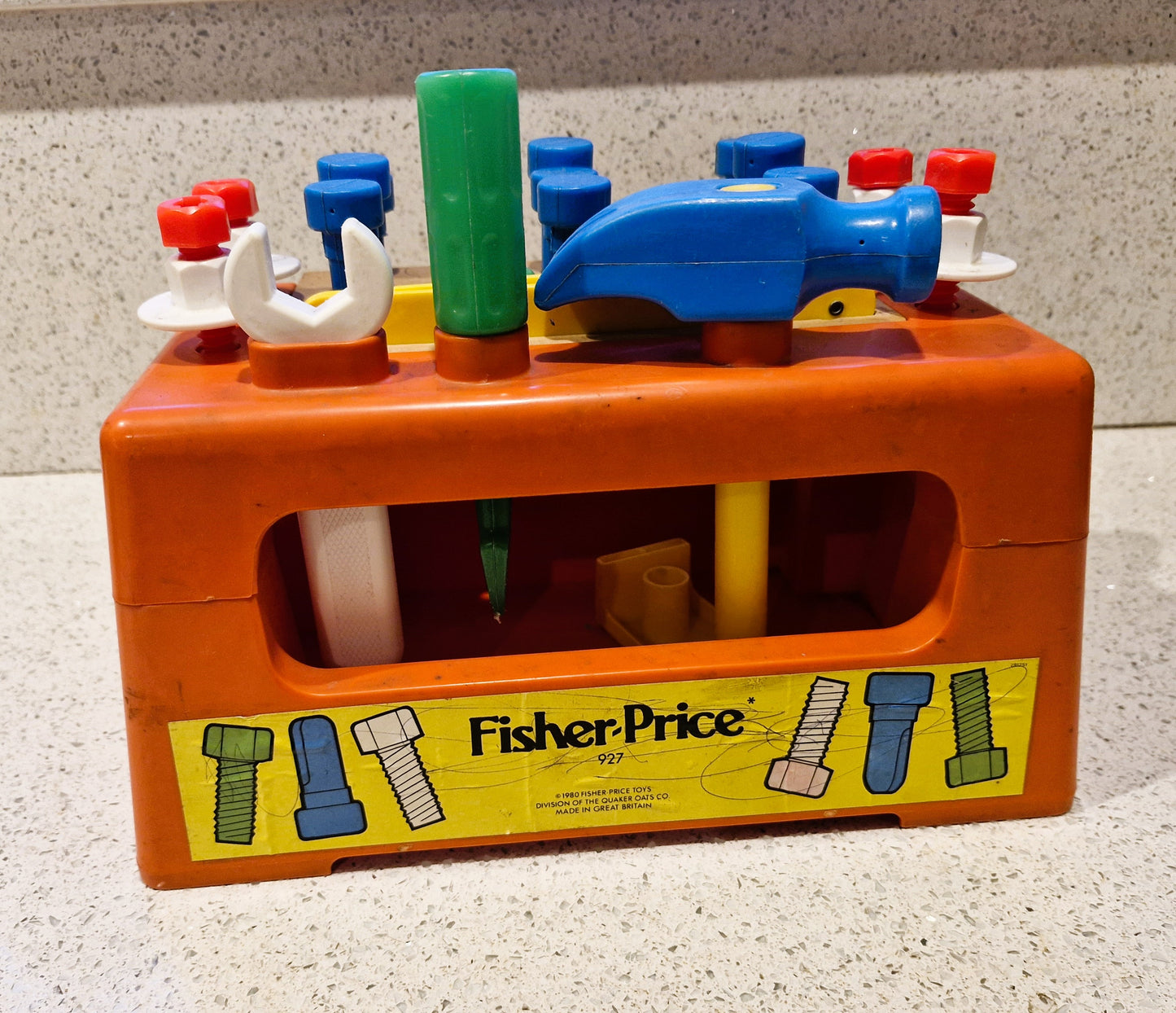 Vintage, Fisher Price Work Bench, Fisher Price Tool Box, Fisher Price, Carpenter, Pretend Play