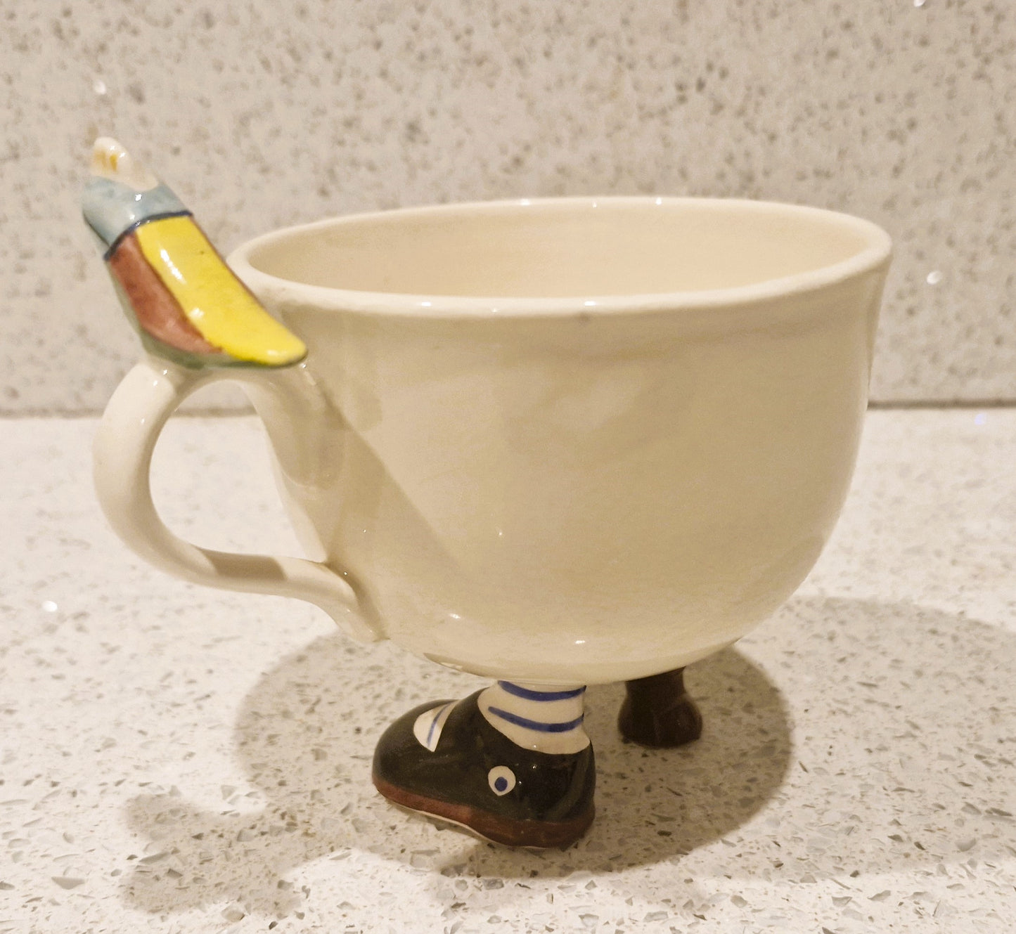 Carltonware Walking Mug, Vintage, Carltonware Walking Pirate Mug, Pirate Cup, Walking Ware, Carltonware, Walking Mug, Pirate Mug, Long John Silver, Parrot