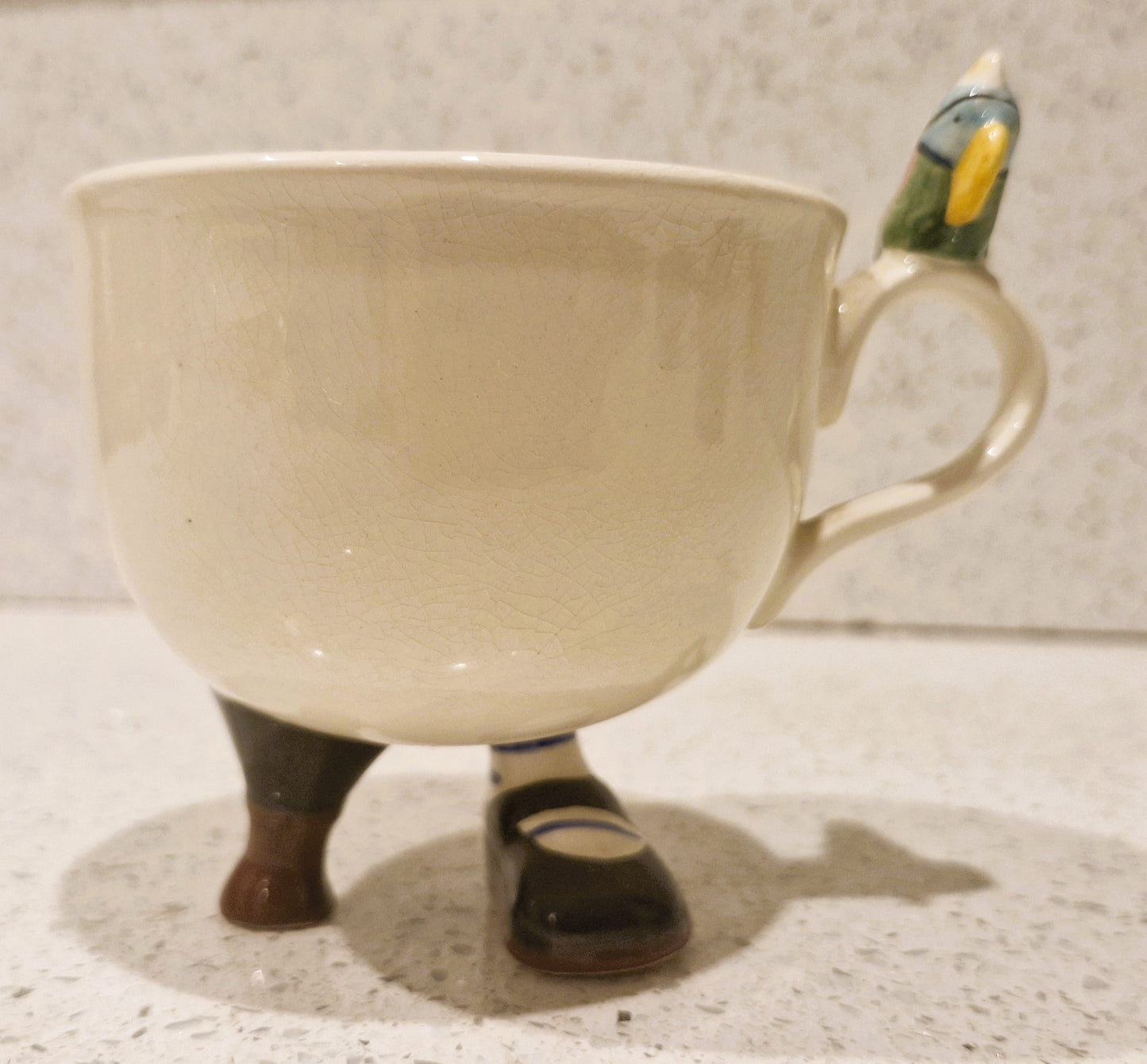 Carltonware Walking Mug, Vintage, Carltonware Walking Pirate Mug, Pirate Cup, Walking Ware, Carltonware, Walking Mug, Pirate Mug, Long John Silver, Parrot