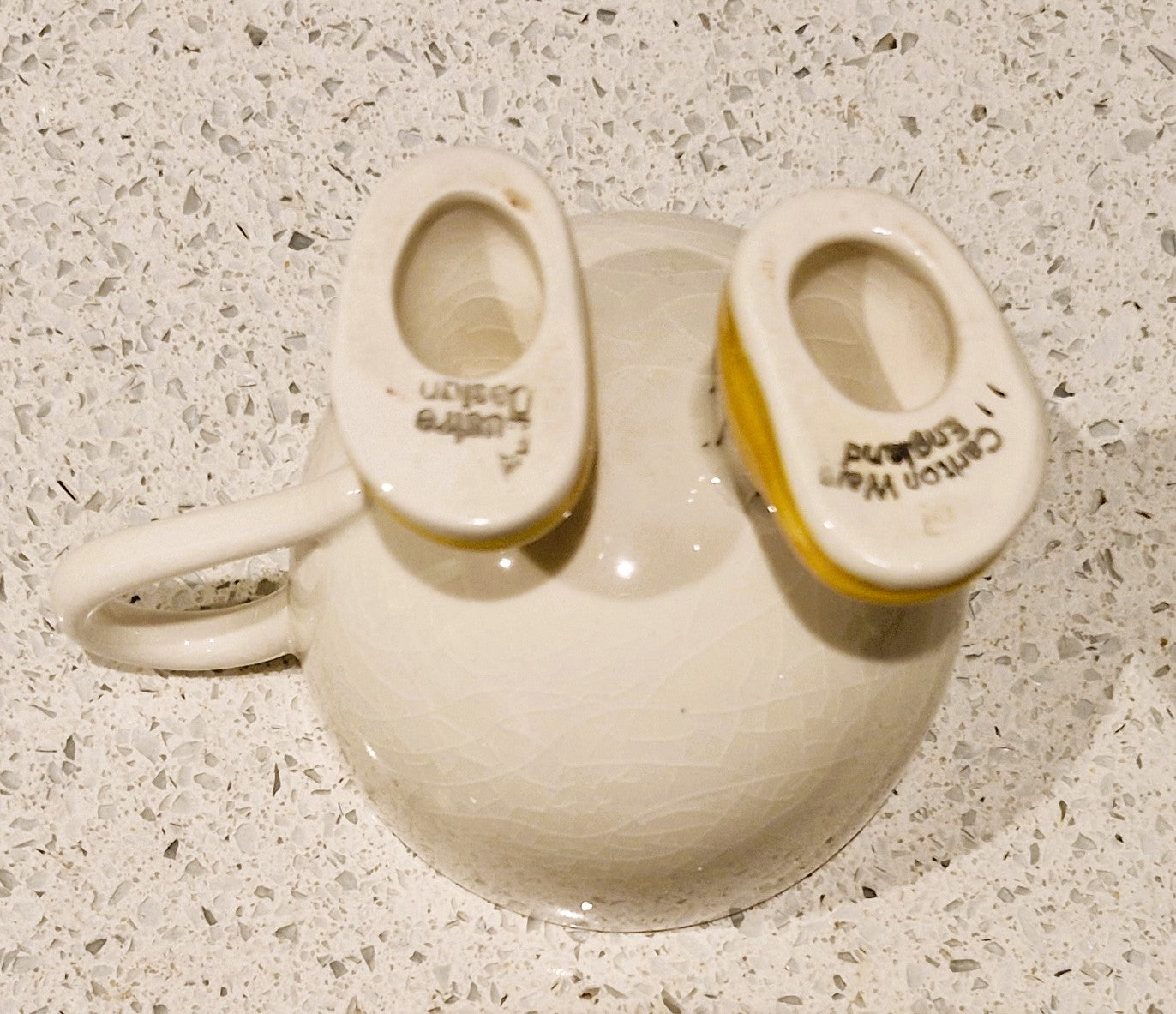 Carltonware Walking Mug, Mugs on Legs, Mug, Yellow, Feet, Original, Carlton Ware