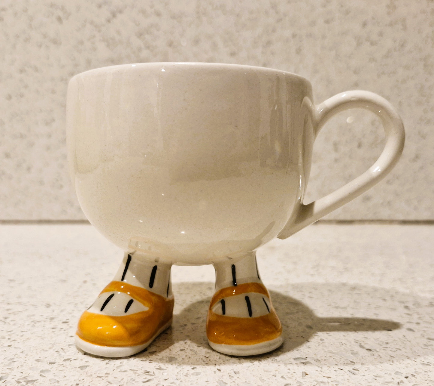 Carltonware Walking Mug, Mugs on Legs, Mug, Yellow, Feet, Original, Carlton Ware, Lipton, Lipton Tea, Advertising