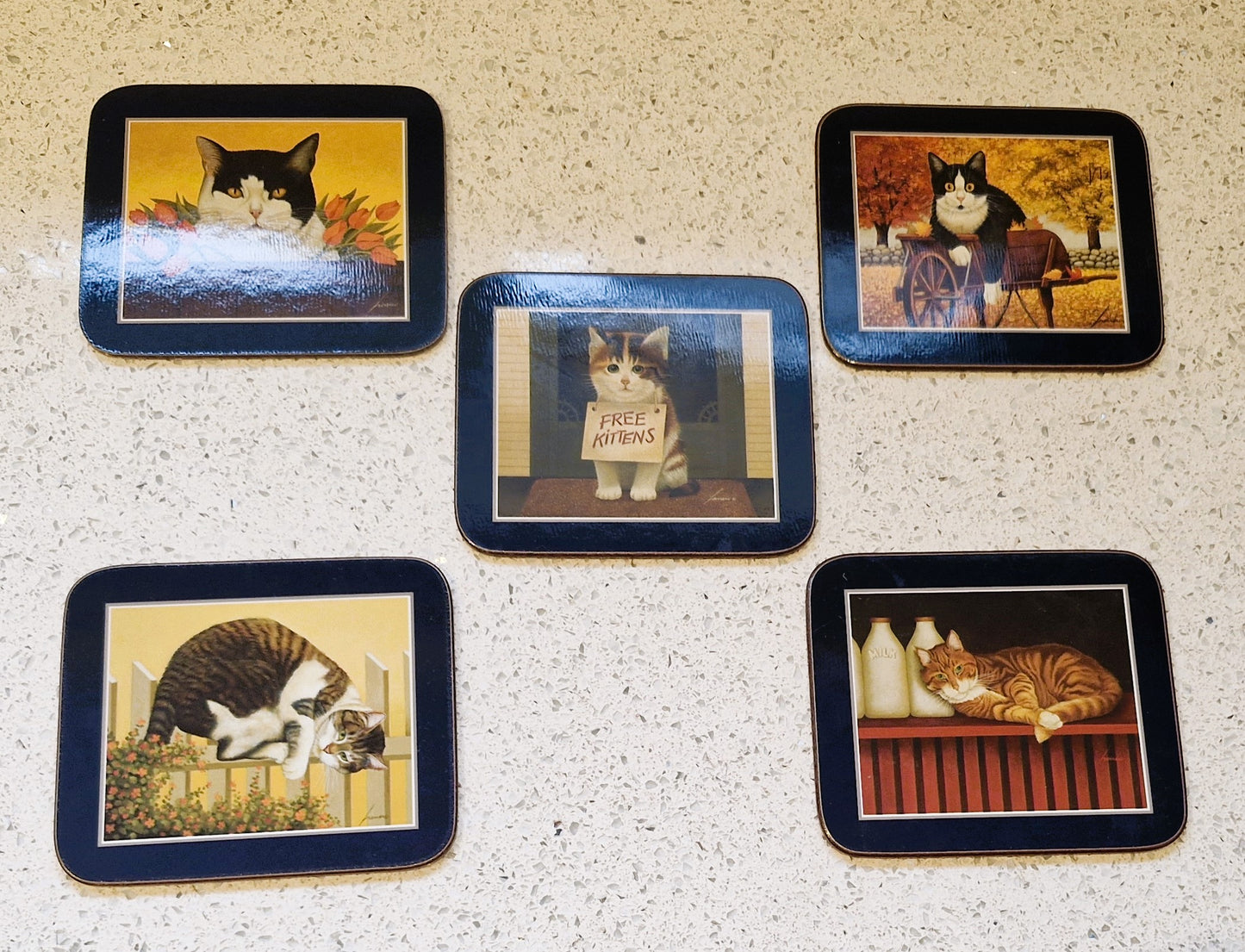 Ashdene by Australia, Cat Coasters, Free Kittens, Vintage, Quirky Cats, cute Cats, Vintage Cats, Cat Lovers, Gift, Quirky cats,