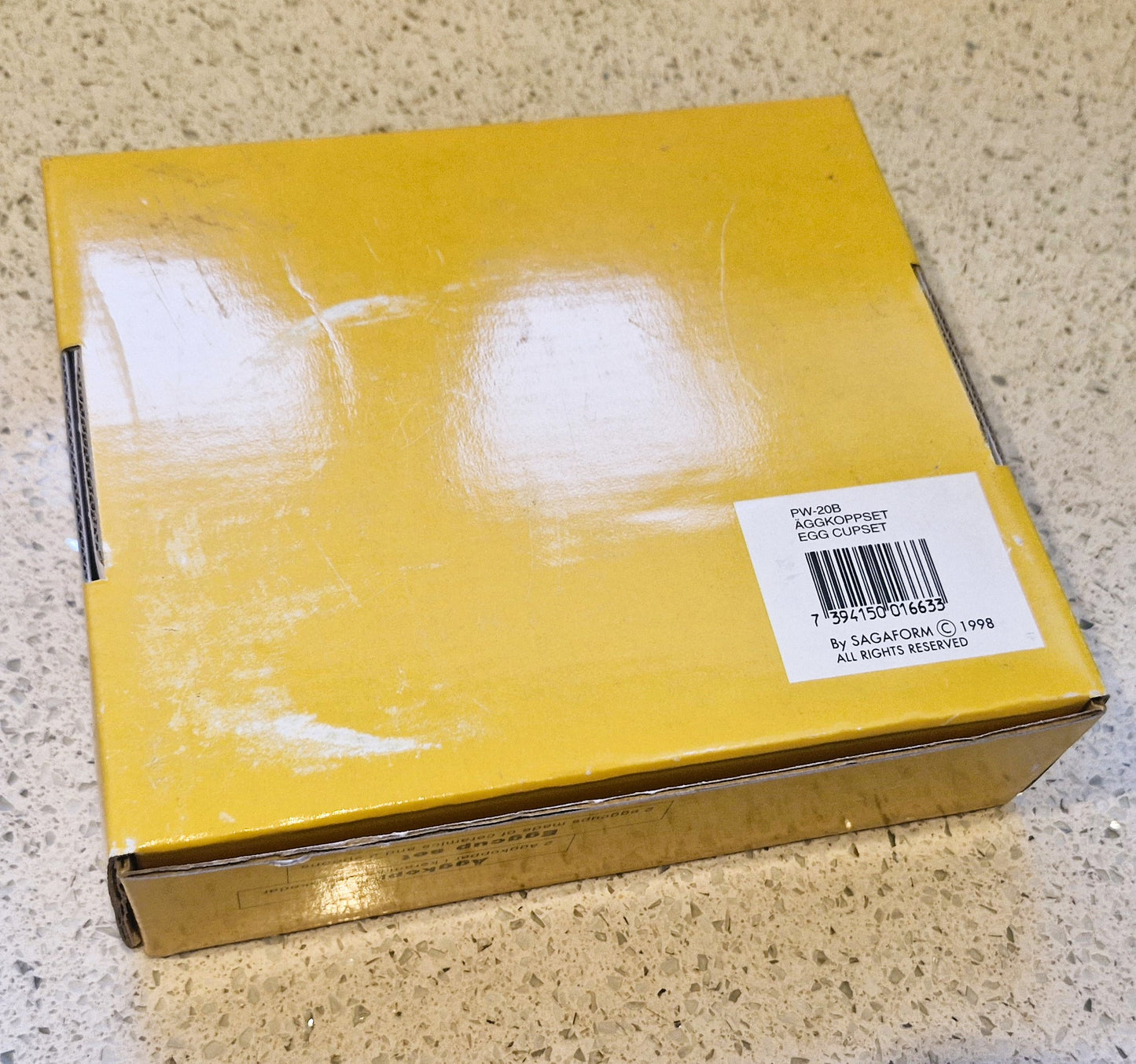 Sagaform cracked egg with Chick Tea Spoons, Egg Cup Spoons, Immaculate, Vintage