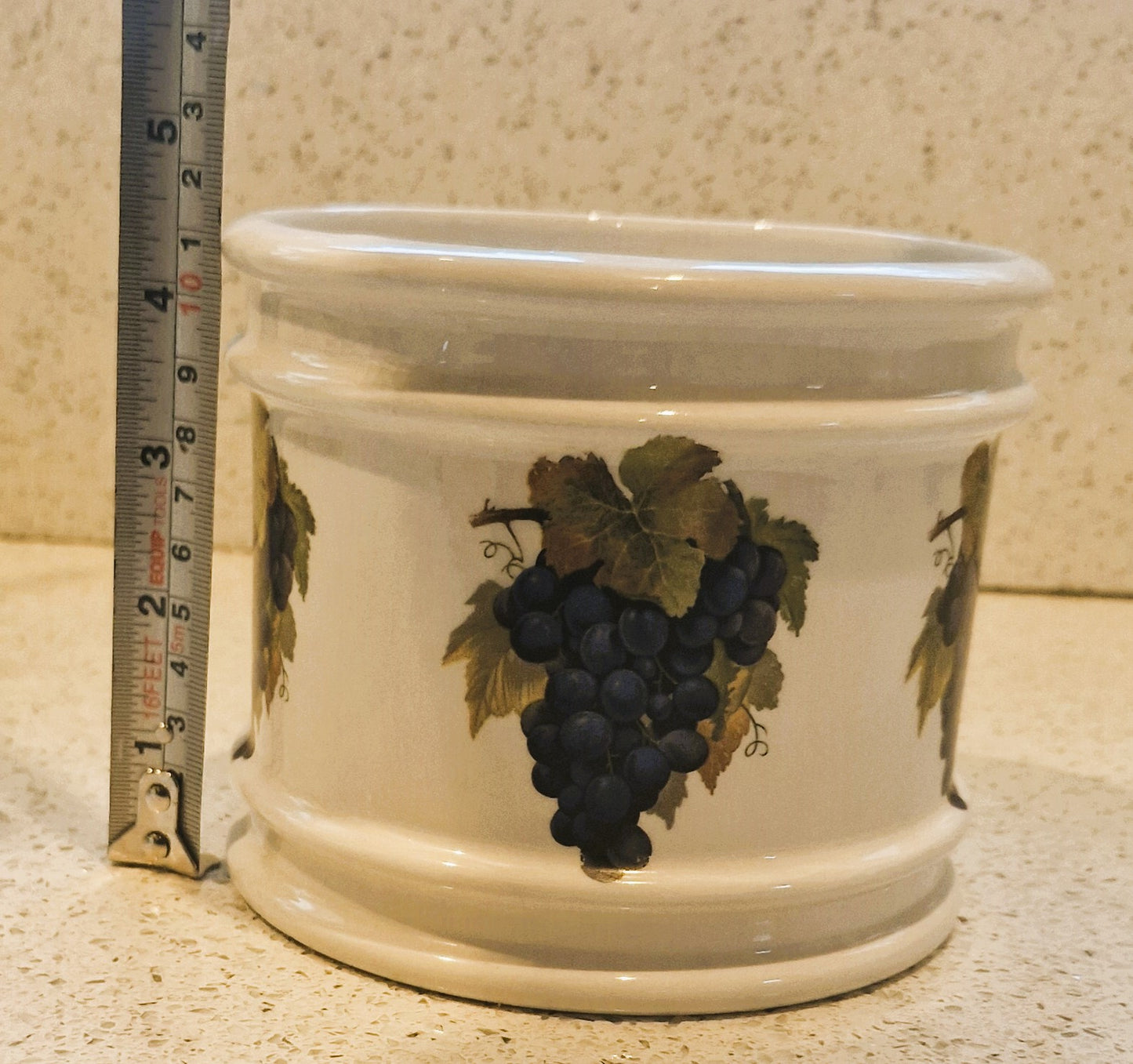 Vintage, Portmeirion, Planter, Plant Pot, Meridian series, Susan William-Ellis, Grapes design, RARE