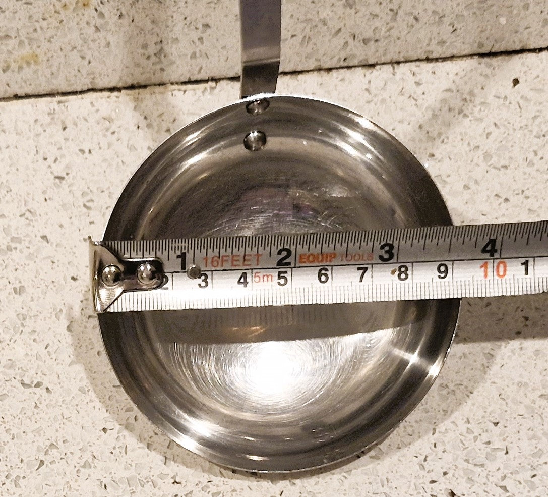 11 Inch, Vintage Stainless Steel Ladle, Wooden Handle, MCM, Mid century, 70s, 80s,Cooking, Serving, Prestige, Wood Veneer