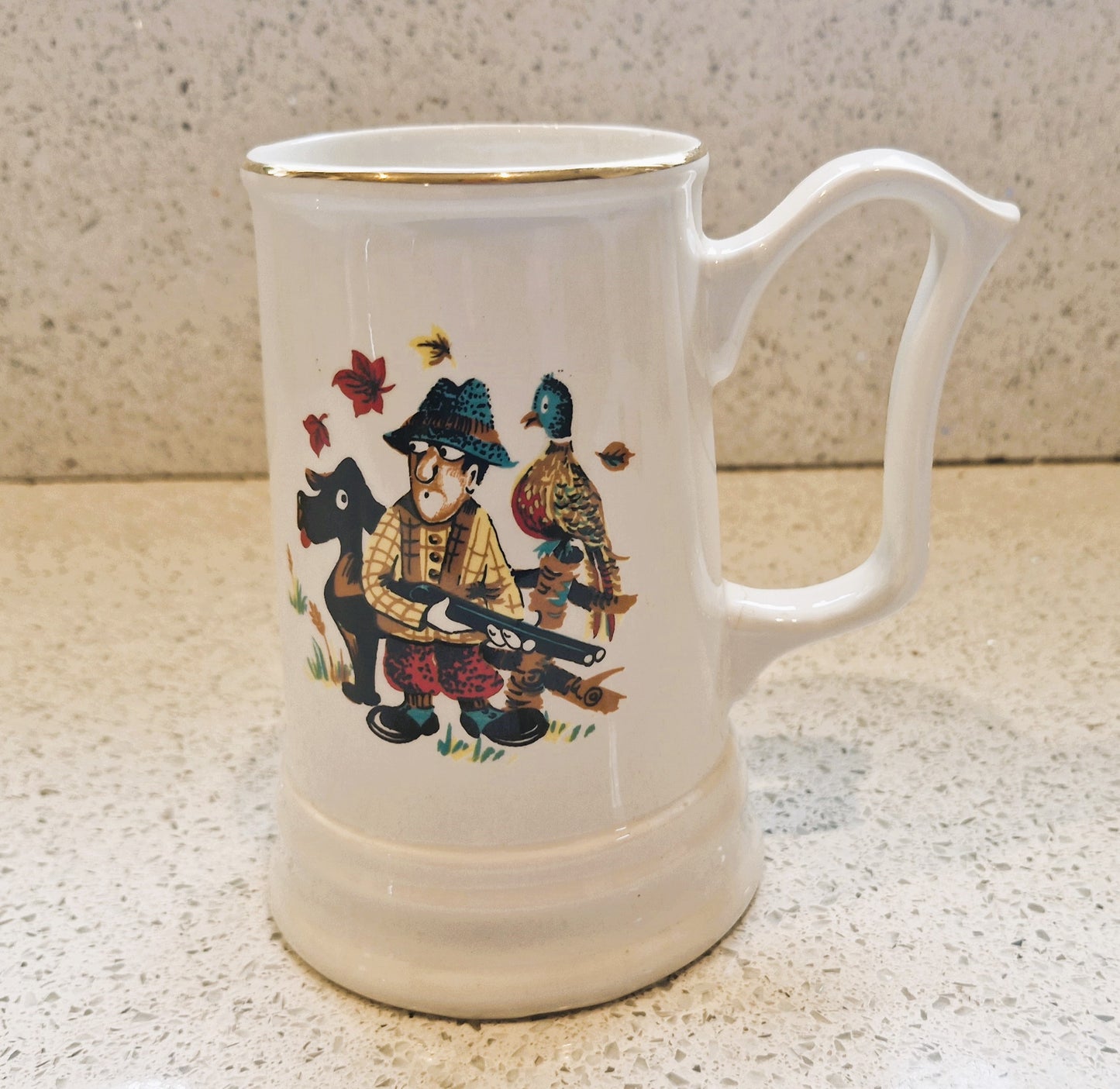 Hunting Mug, Hunting Stein, Hunting, Pint Glass, Tankard, Huntsman, Shooting, Weatherby, Hanley, Royal Falcon Ware, Stein, Pheasant