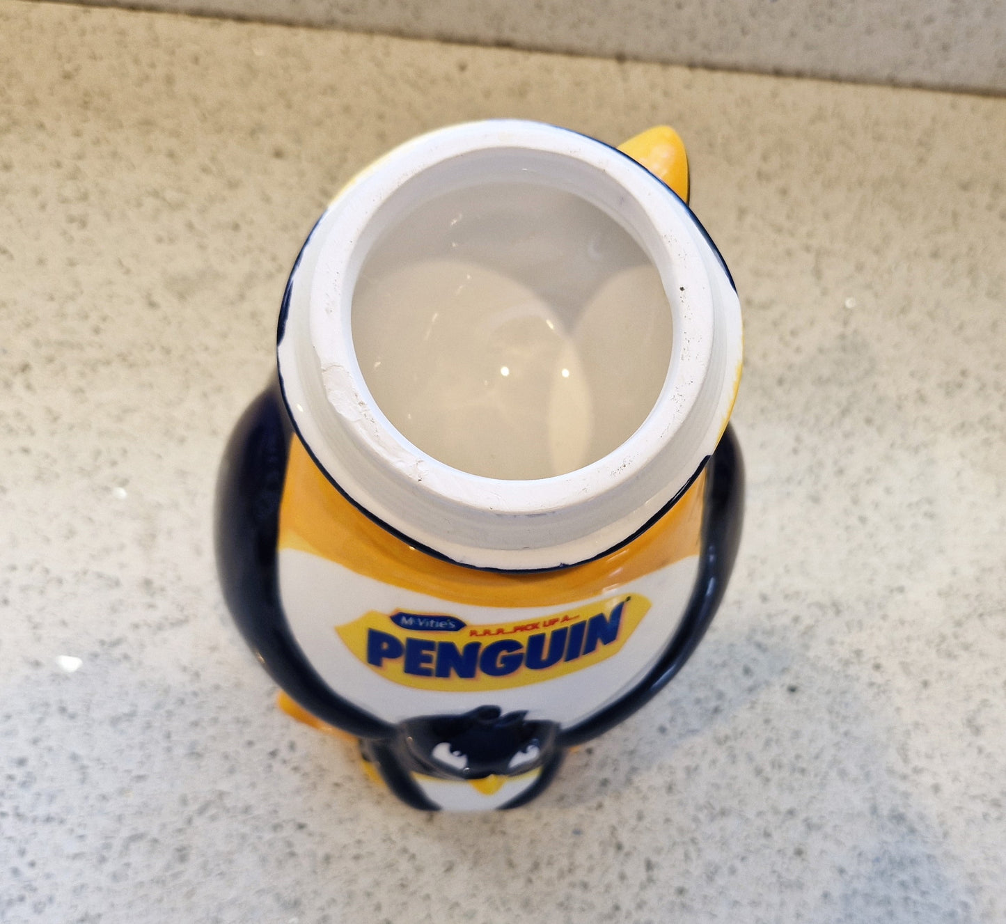 McVities, Advertising, Cookie Jar, Penguin cookie jar, 90s, Penguin Bars, Pick up a penguin, 80s