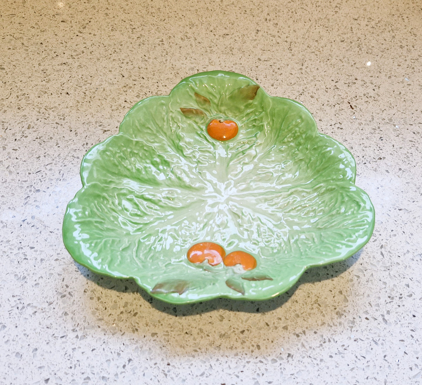 Carltonware Lettuce Leaf Plate, Cabbage Leaf plate, Saladware, Salad ware, Salad plate, Carltonware, Mid century, Lettuce, Cabbage