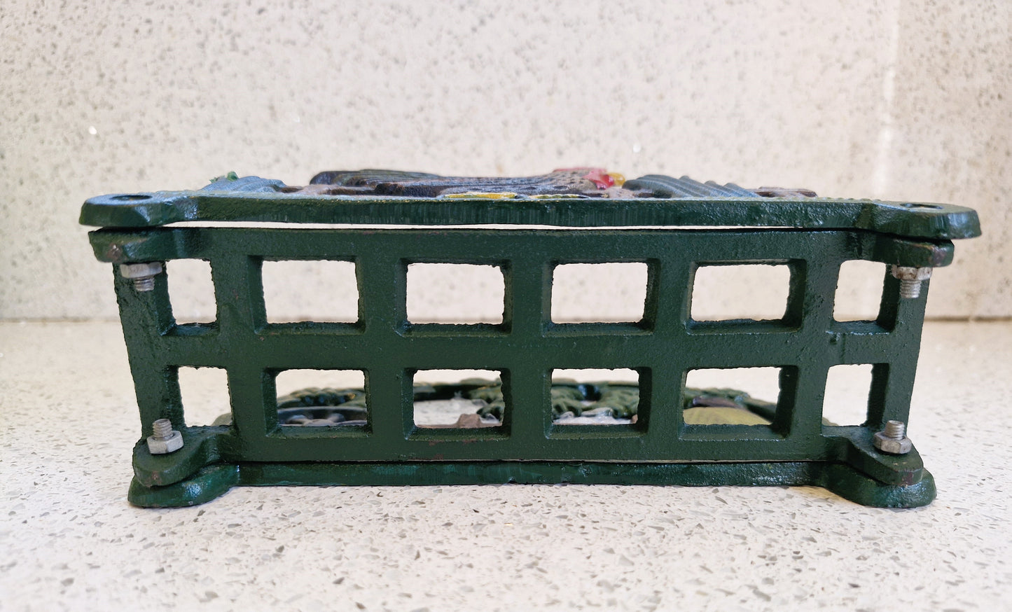 Cockerel Napkin Holder, Cast Iron, Rooster Napkin Holder, Letter Rack, Farmhouse Kitchen, Chicken, Rooster, Napkin Dispenser, Vintage