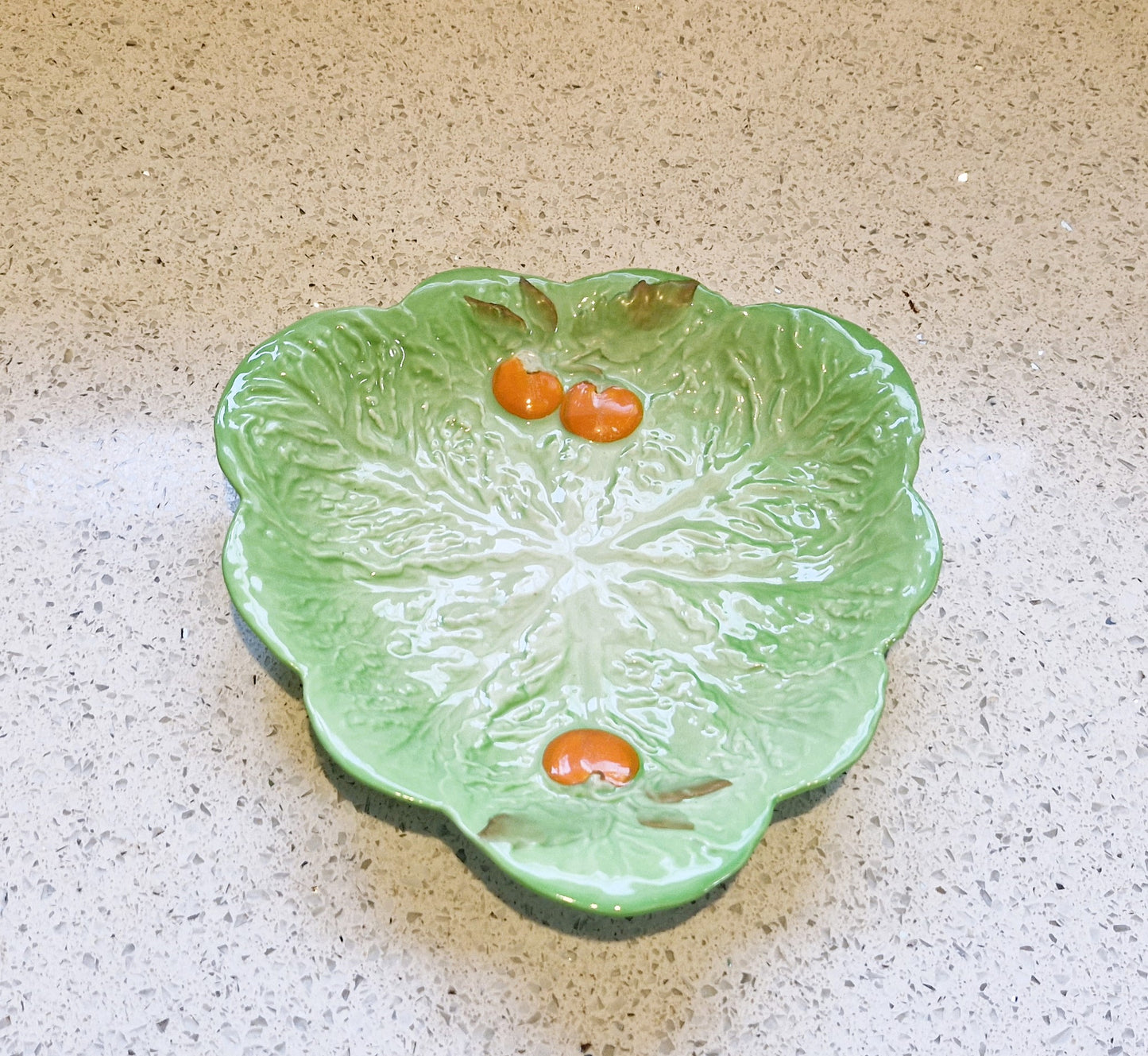 Carltonware Lettuce Leaf Plate, Cabbage Leaf plate, Saladware, Salad ware, Salad plate, Carltonware, Mid century, Lettuce, Cabbage