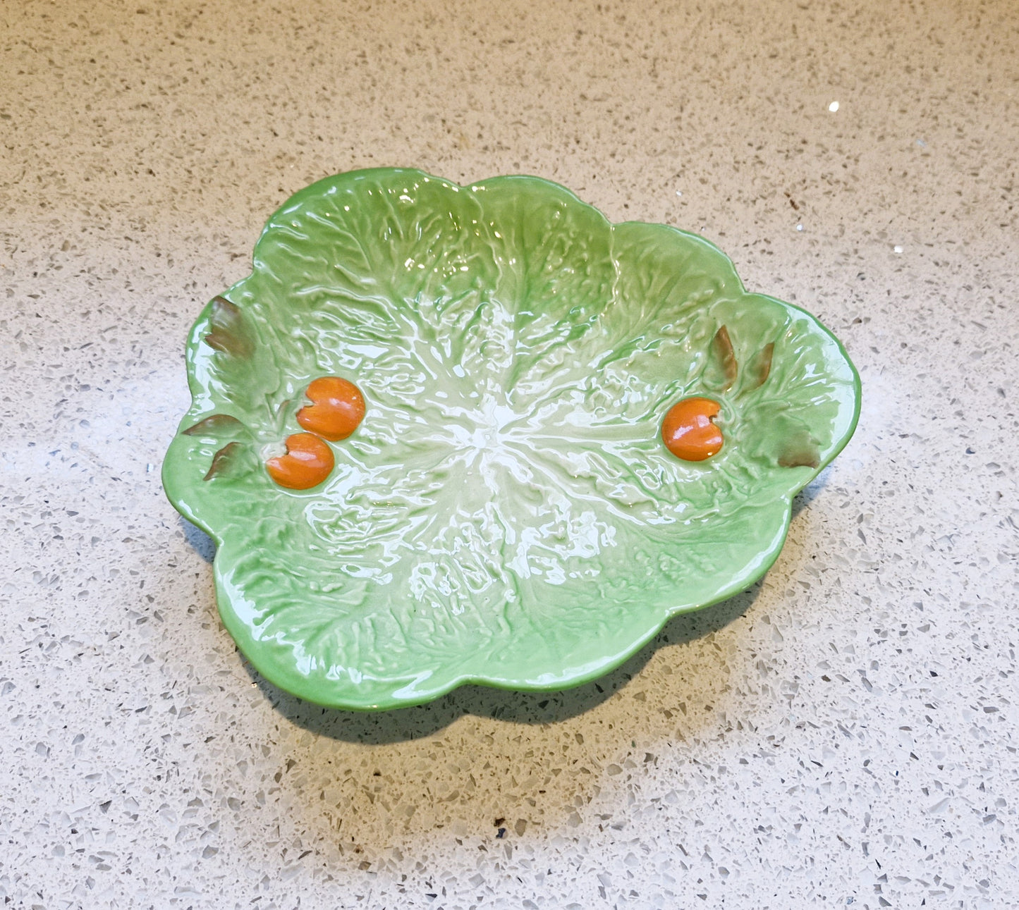 Carltonware Lettuce Leaf Plate, Cabbage Leaf plate, Saladware, Salad ware, Salad plate, Carltonware, Mid century, Lettuce, Cabbage