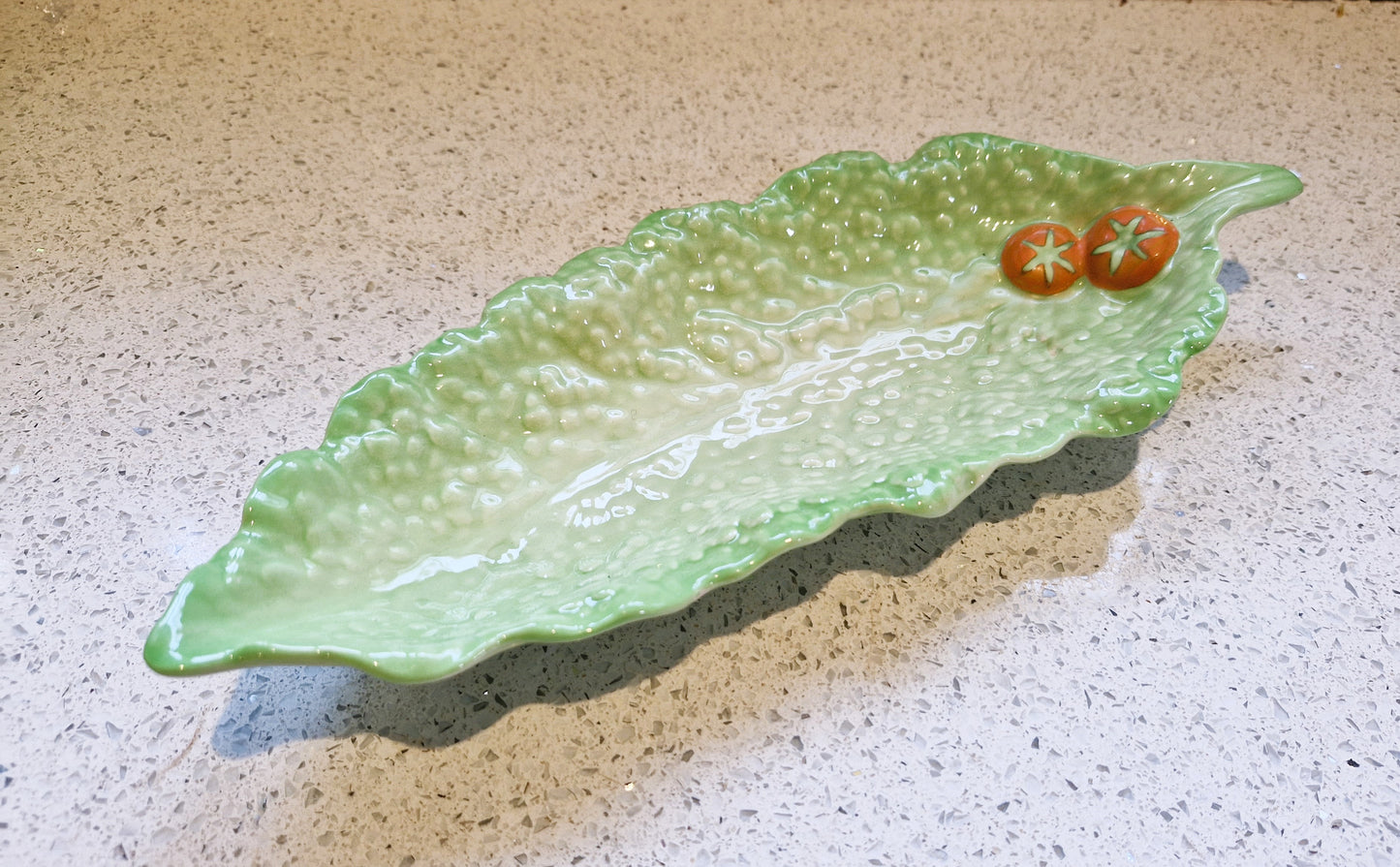 Carltonware Lettuce Leaf Plates, Cabbage Leaf plates, Saladware, Salad ware, Salad plates, Carltonware, Mid century, Lettuce, Cabbage