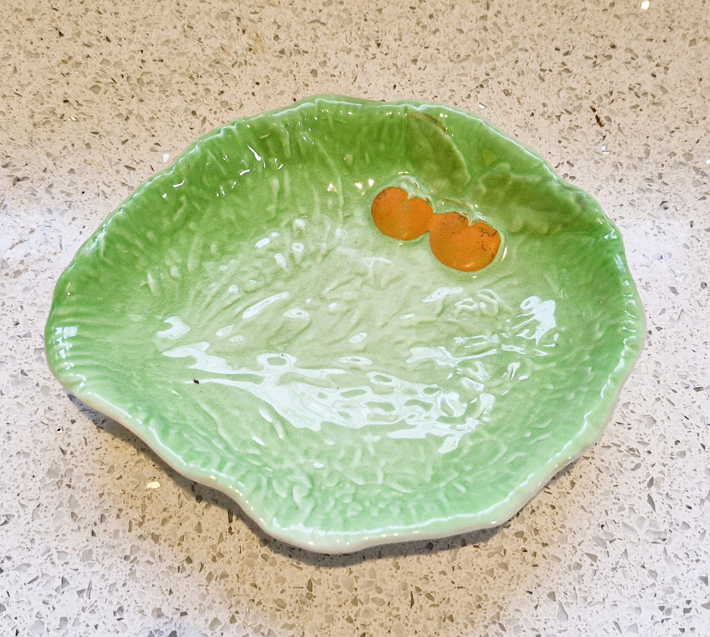 Carltonware Lettuce Leaf Plate, Cabbage Leaf plate, Saladware, Salad ware, Salad plate, Carltonware, Mid century, Lettuce, Cabbage