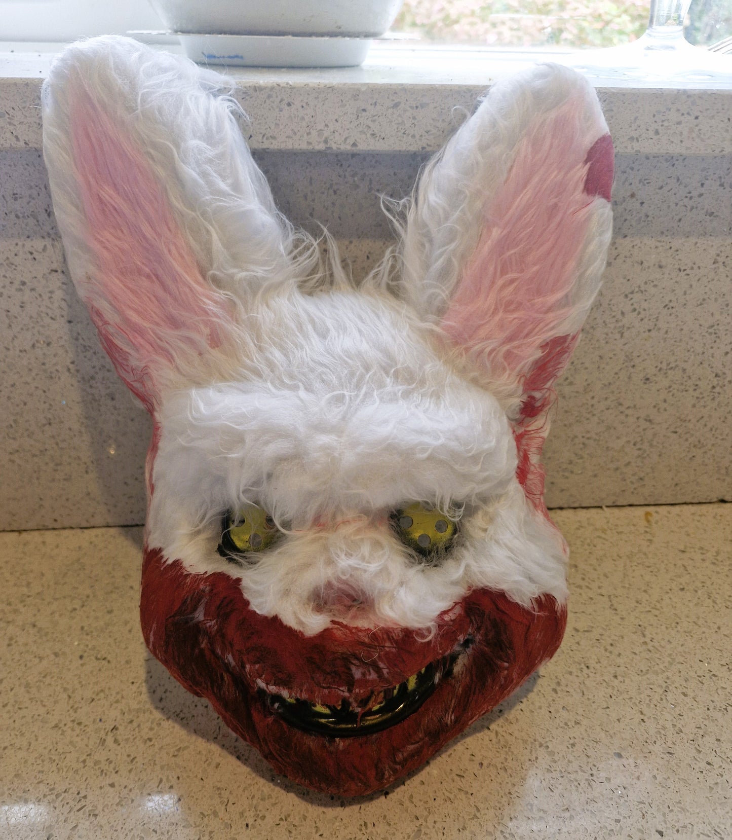 Halloween Mask, Rabbit Halloween Mask, Scary Rabbit Mask, Scary Bunny mask, Vintage Clothes, Halloween, Halloween Costumes, Vintage
