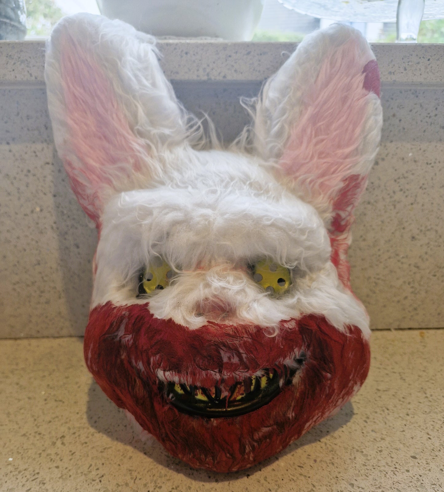 Halloween Mask, Rabbit Halloween Mask, Scary Rabbit Mask, Scary Bunny mask, Vintage Clothes, Halloween, Halloween Costumes, Vintage