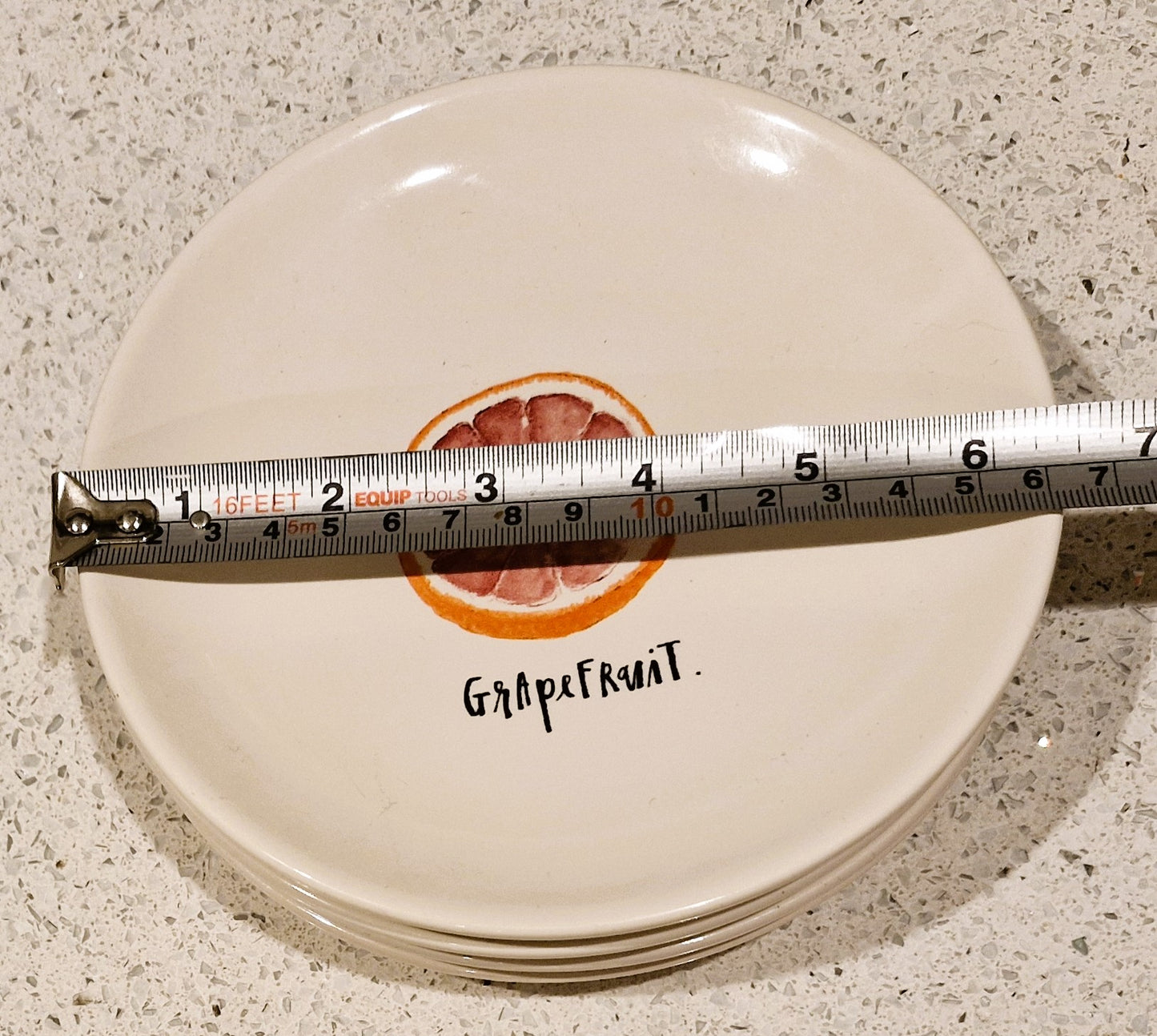 Rae Dunn Citrus Plates, Rae Dunn, Grapefruit, Lemon, Orange, Lime, Plate, Plates, Cocktail Gift, Bowls, Citrus Plates, 6.5 Inches