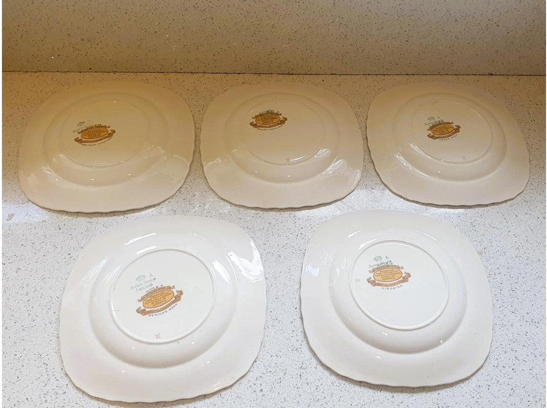 Alfred Meakin Porcelain Plates, Audubon's BIRD of AMERICA Series, Cedar Bird, Made in England