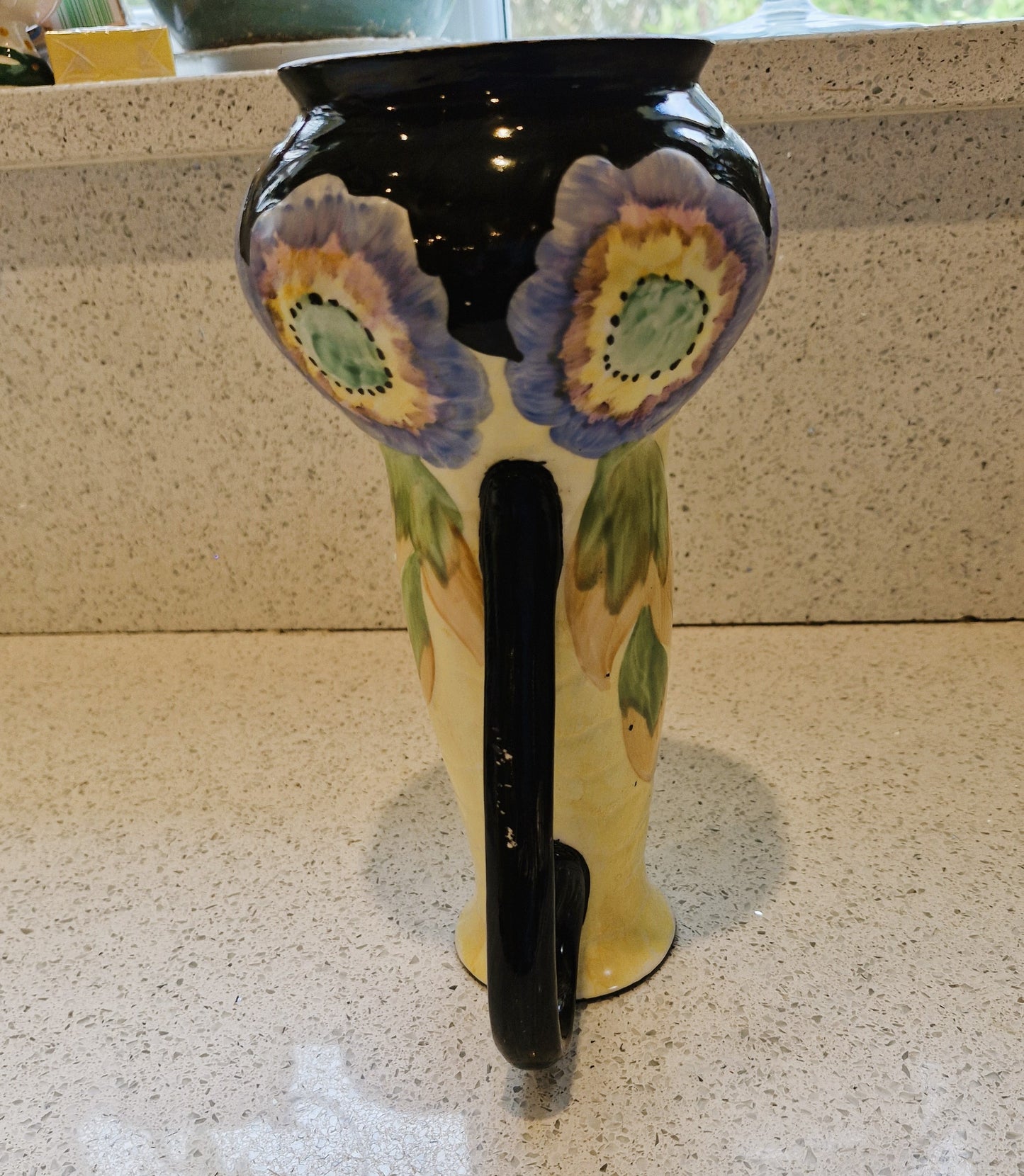 Hand painted Art Deco Vase, Hancock's Pottery, Art Deco Vase, Hand Painted, Hand made, Made in England, Ivory Ware