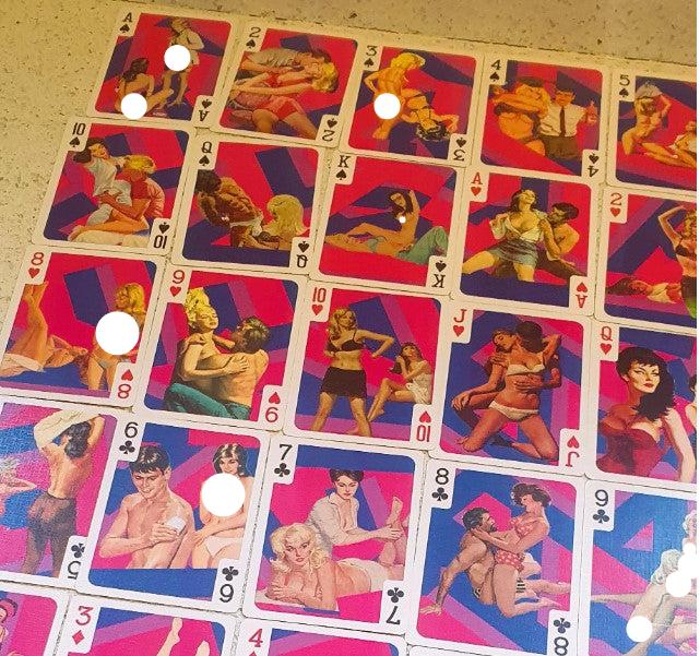 Bisexual Playing Cards, Pulp Art Poker Cards, LGBT, Bisexual pride, Kitsch, Quirky, Unique, Playing Cards, Bisexual Gift, LGBT