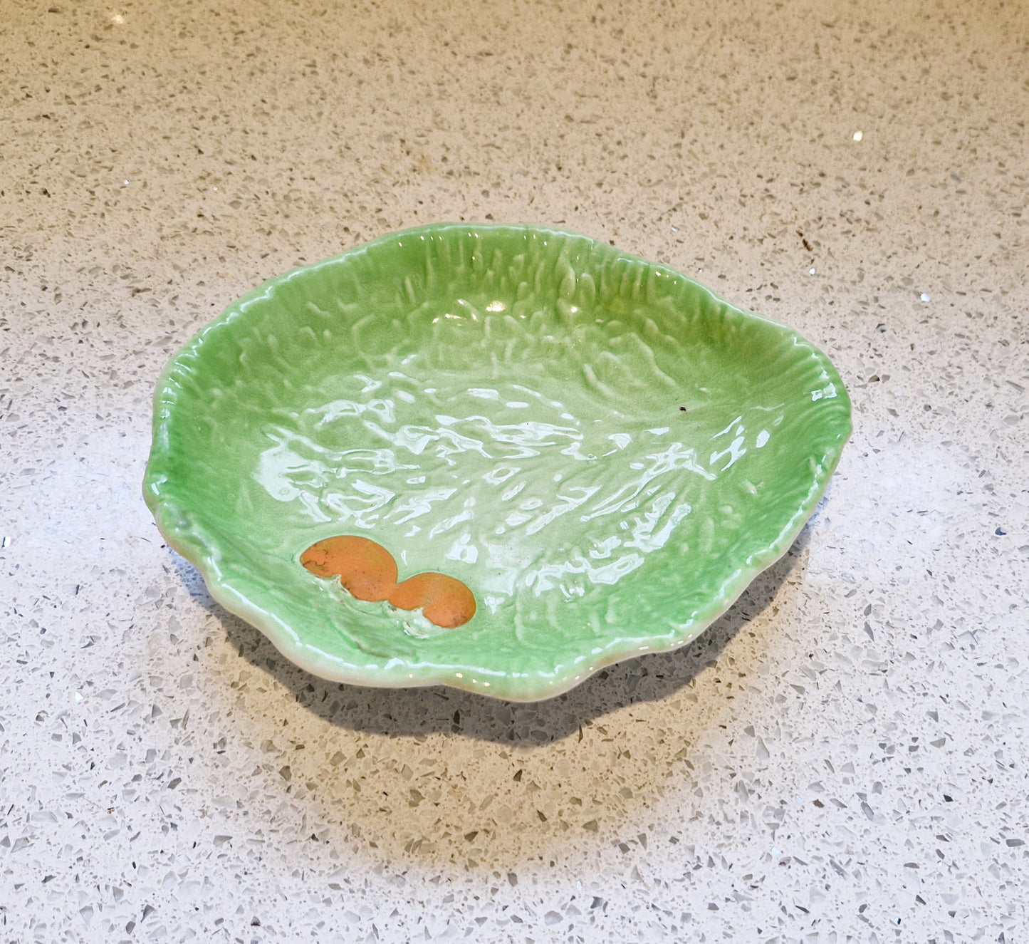 Carltonware Lettuce Leaf Plate, Cabbage Leaf plate, Saladware, Salad ware, Salad plate, Carltonware, Mid century, Lettuce, Cabbage