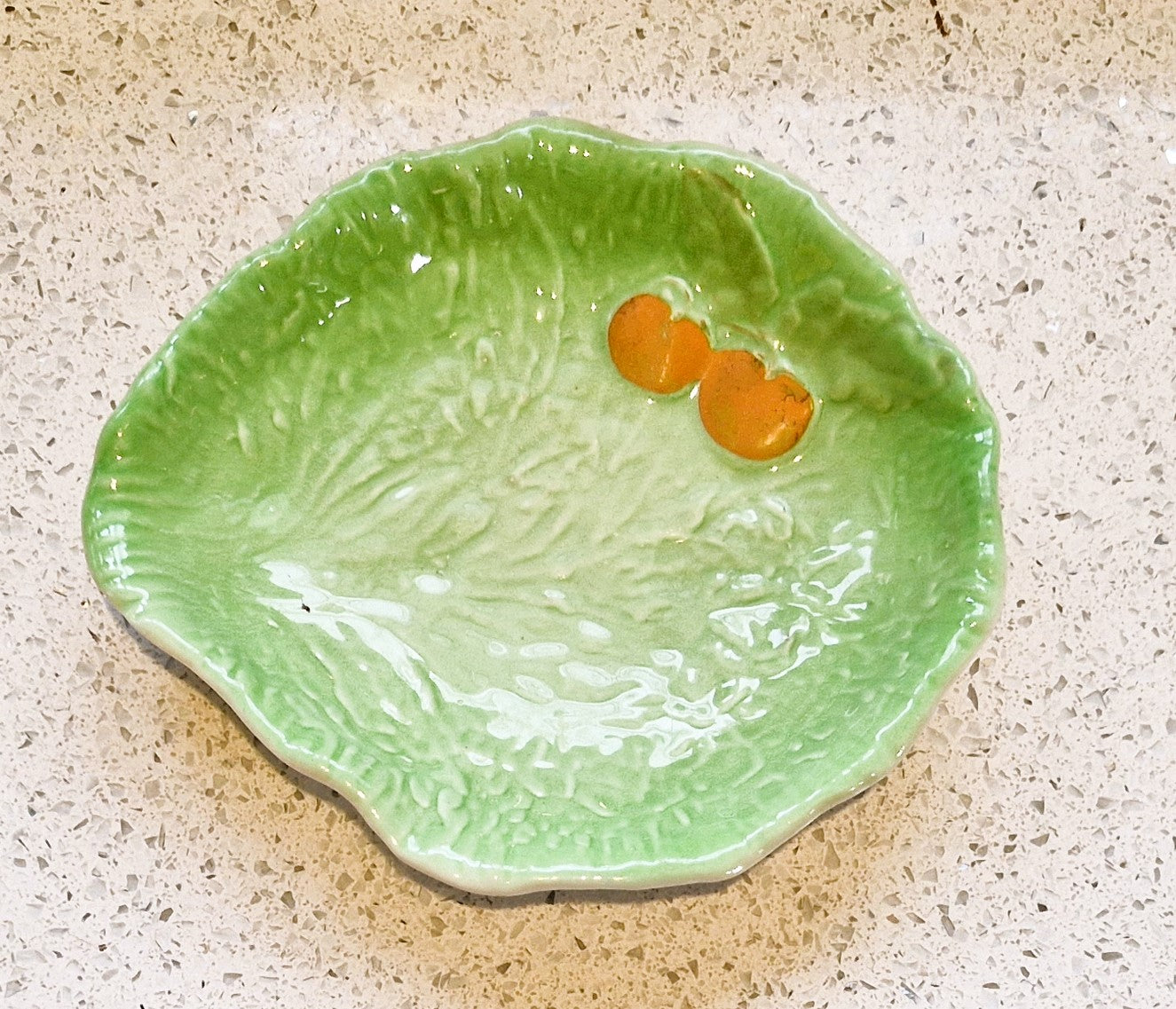 Carltonware Lettuce Leaf Plate, Cabbage Leaf plate, Saladware, Salad ware, Salad plate, Carltonware, Mid century, Lettuce, Cabbage
