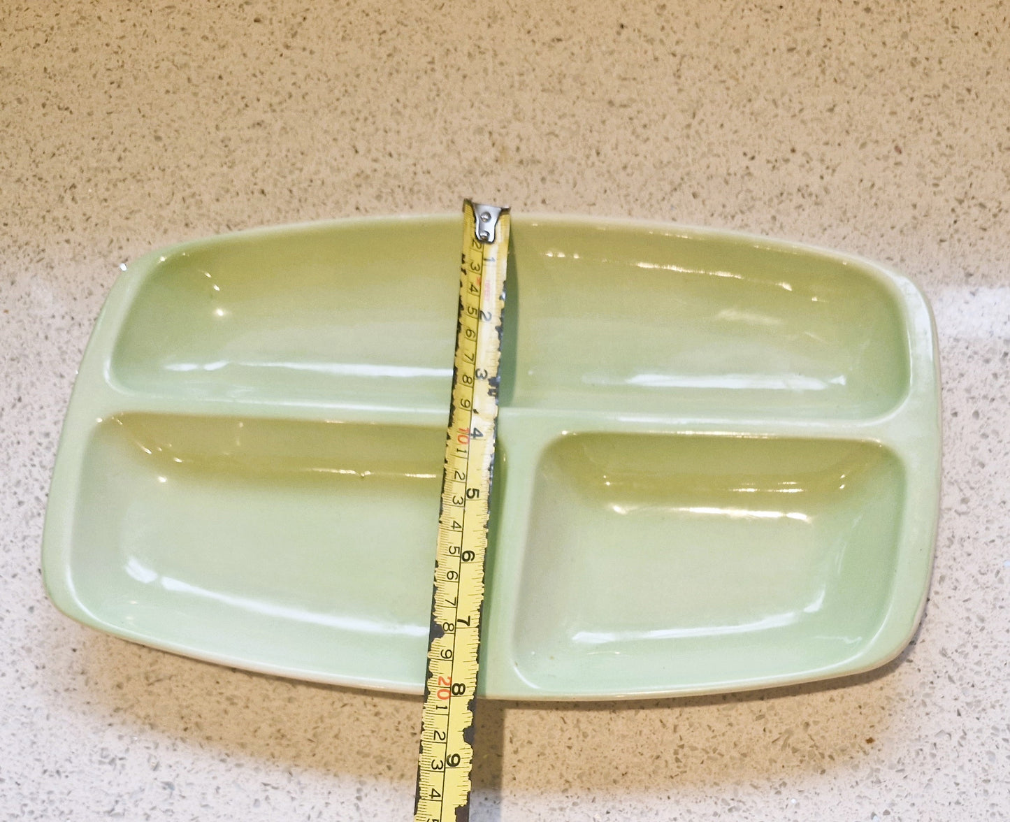 Carltonware Segmented serving dish, 1960s, 60s, Segmented Plate, Segmented dish, Kitchenalia, Carltonware, Green, Vintage