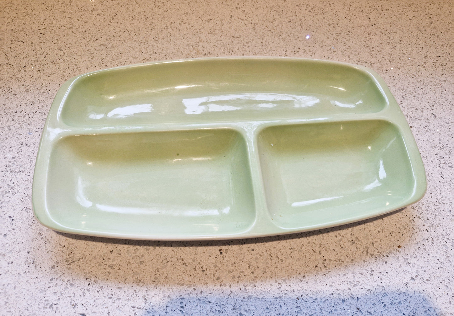Carltonware Segmented serving dish, 1960s, 60s, Segmented Plate, Segmented dish, Kitchenalia, Carltonware, Green, Vintage