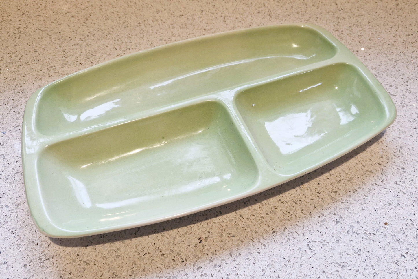 Carltonware Segmented serving dish, 1960s, 60s, Segmented Plate, Segmented dish, Kitchenalia, Carltonware, Green, Vintage