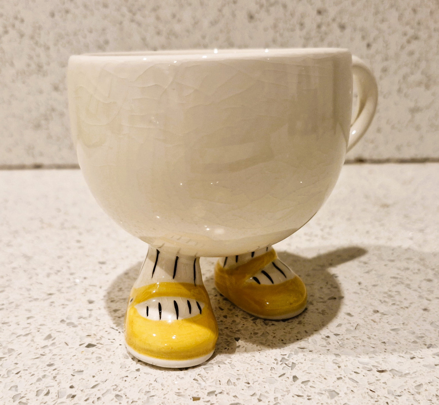 Yellow carltonware Walking Cup