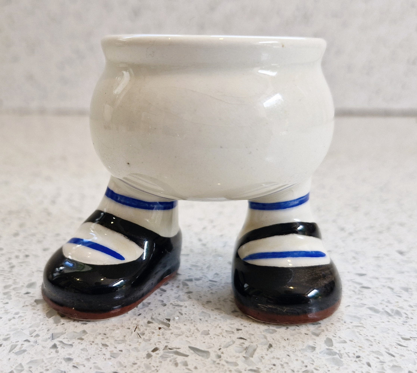 Carltonware Walking Egg Cup, Egg Cup on Legs, Walking egg cup, ceramic