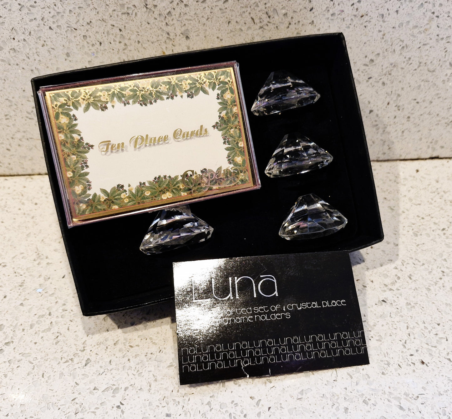Crystal Place Card Holders